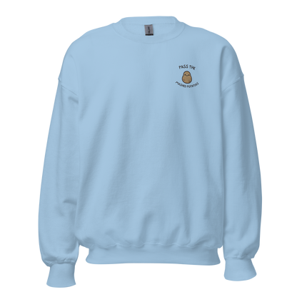 light blue - Thanksgiving Sweatshirt - Pass The Mashed Potatoes