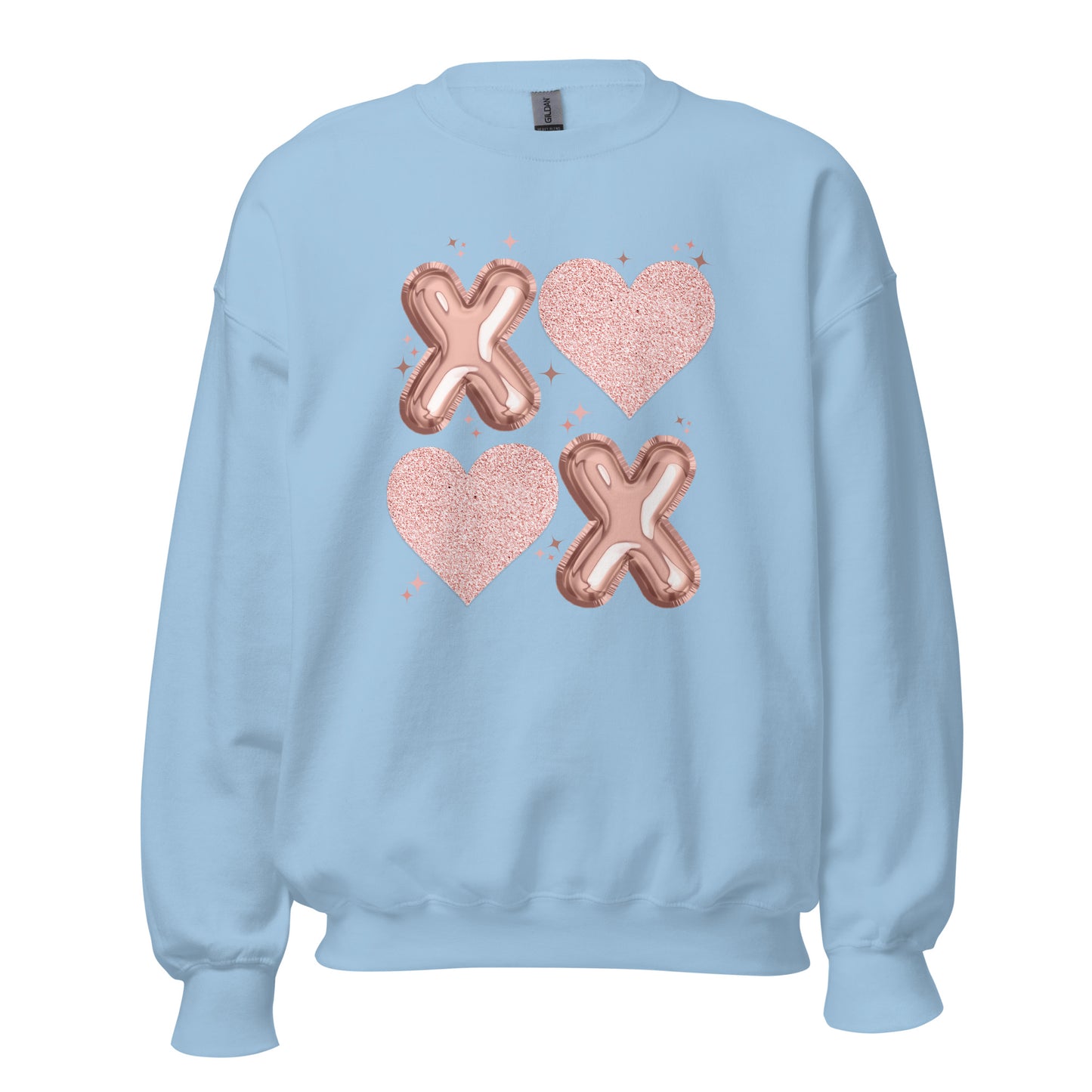 XOXO Rose Gold - Valentine’s Day Sweatshirt – Cozy & Stylish Love-Inspired - Occasion Nation Studio