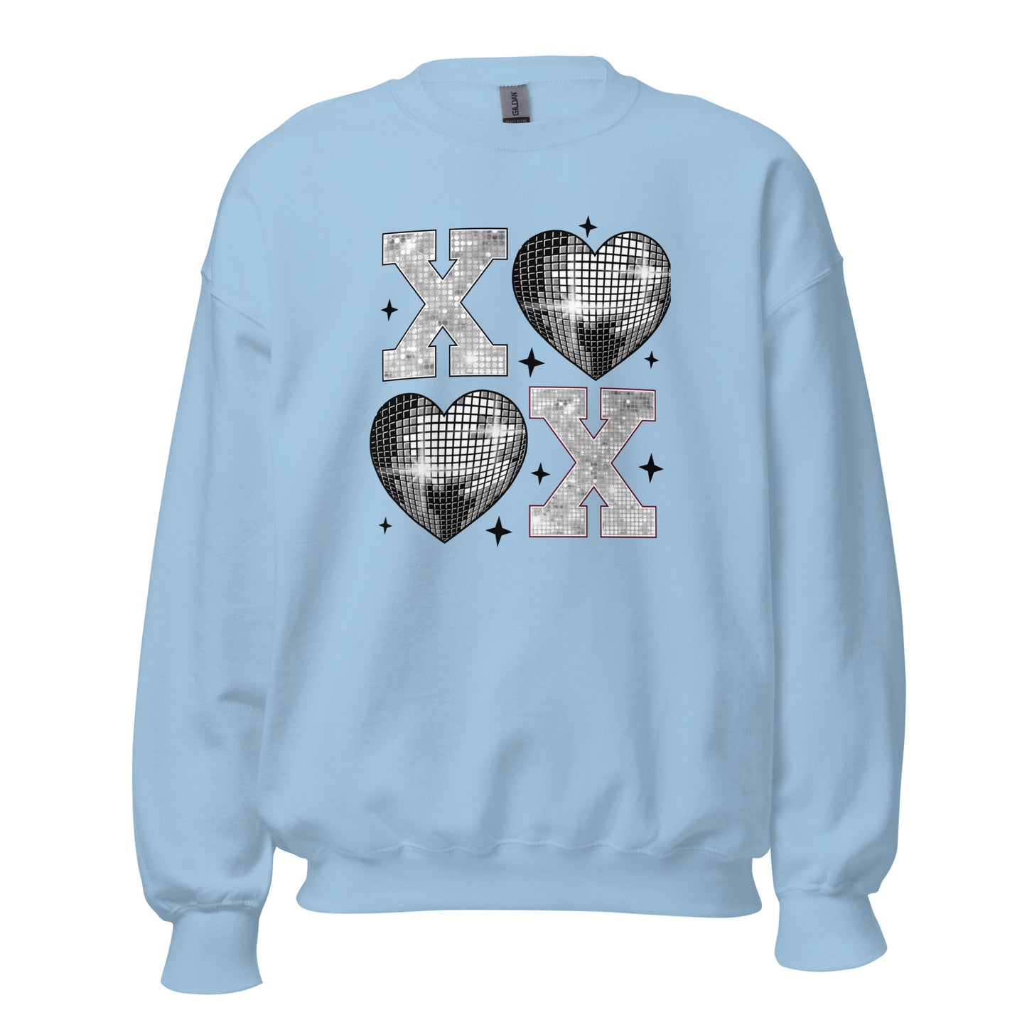 XOXO Silver - Valentine’s Day Sweatshirt – Cozy & Stylish Love-Inspired - Occasion Nation Studio