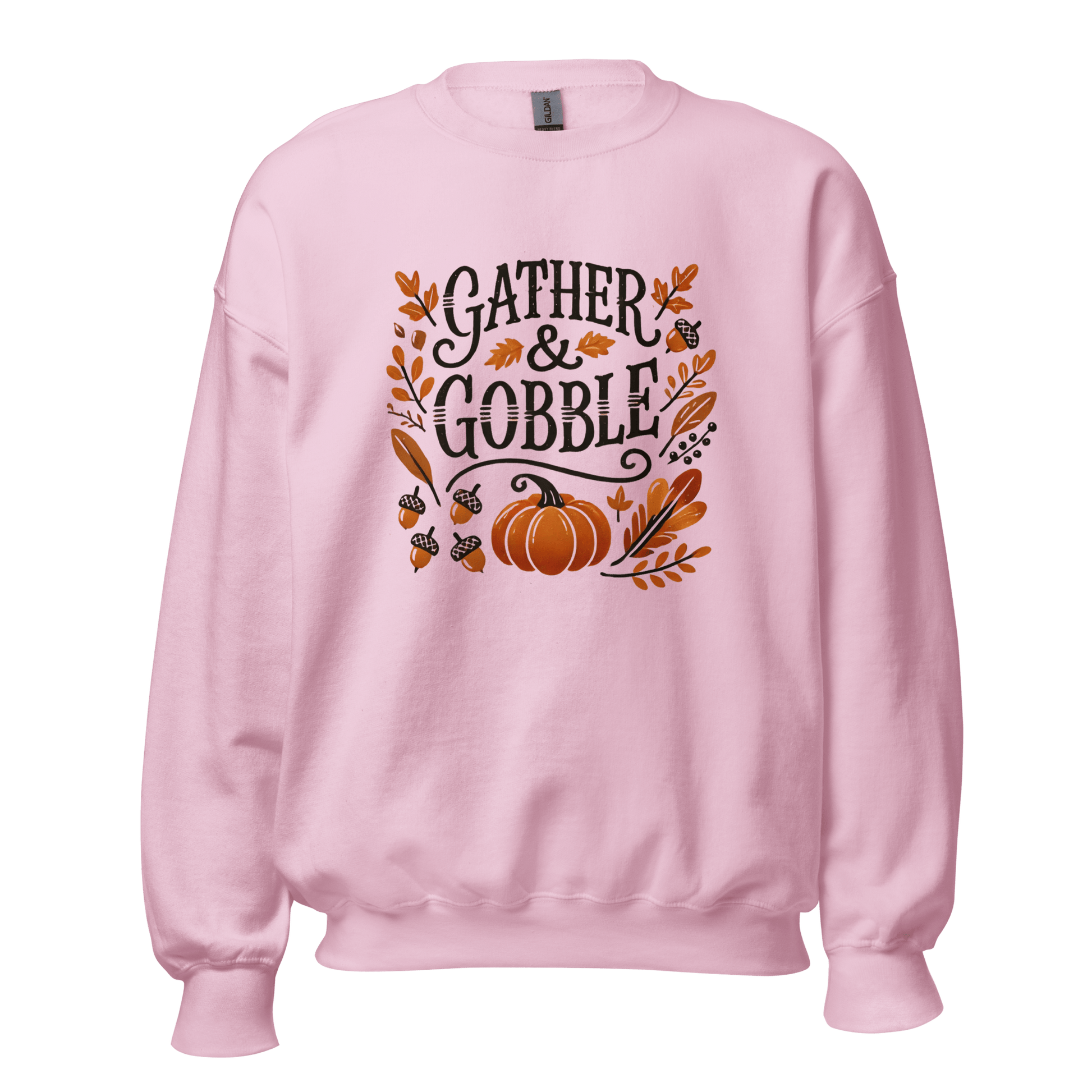 Light Pink - Thanksgiving Sweatshirt - Gather & Gobble