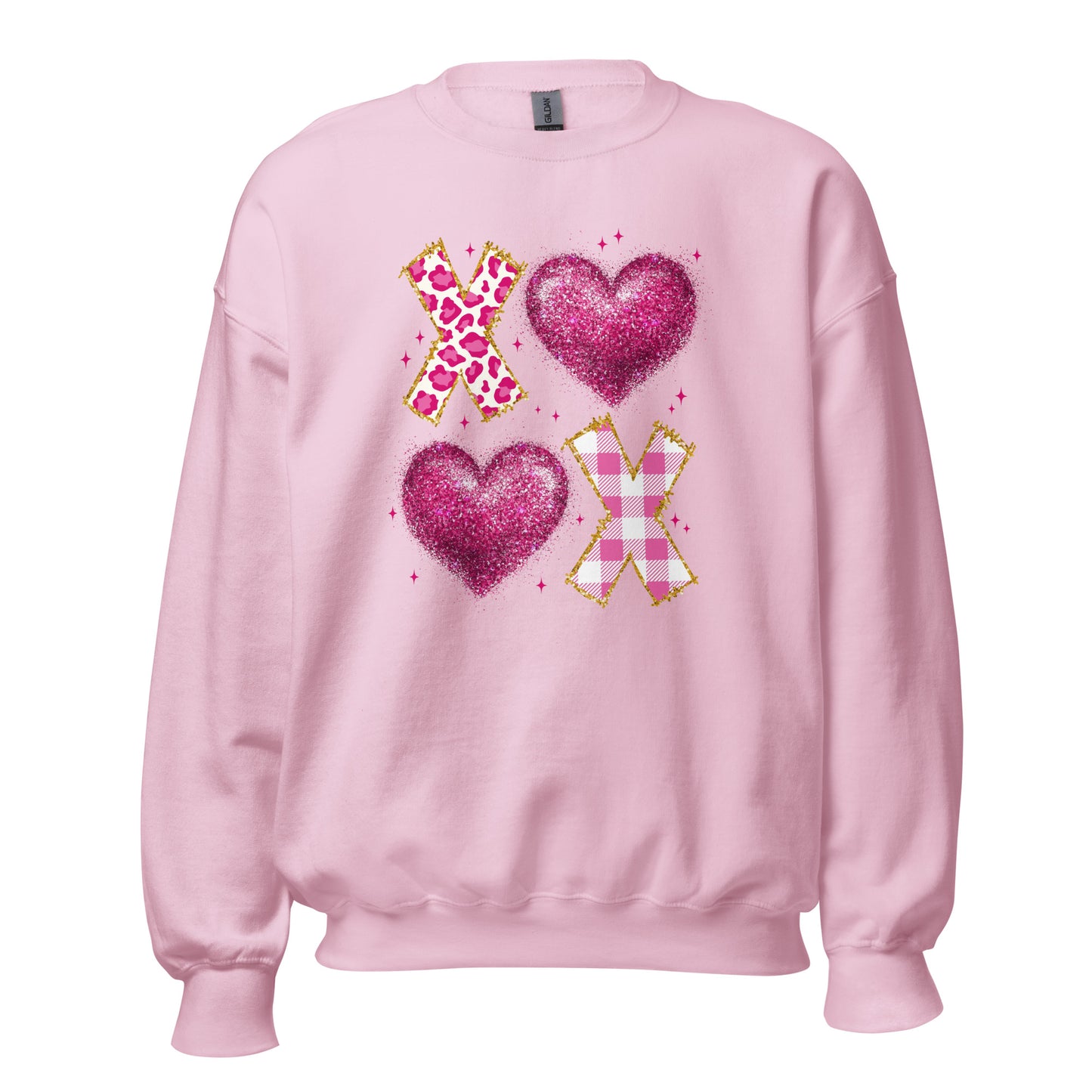 XOXO Pink - Valentine’s Day Sweatshirt – Cozy and Romantic - Occasion Nation Studio