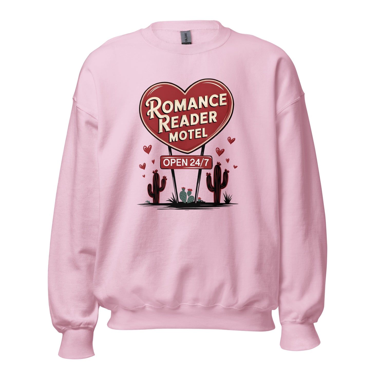 Romance Reader Motel - Valentine’s Day Sweatshirt - Festive and Cozy - Occasion Nation Studio