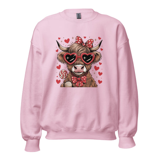 Love Highland Red - Valentine’s Day Sweatshirt - Cozy and Romantic - Occasion Nation Studio