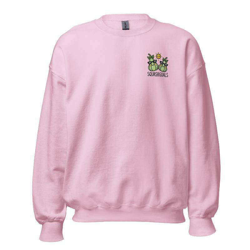 Unisex Fall Embroidered Sweatshirt – "Squash Goals" - Occasion Nation Studio