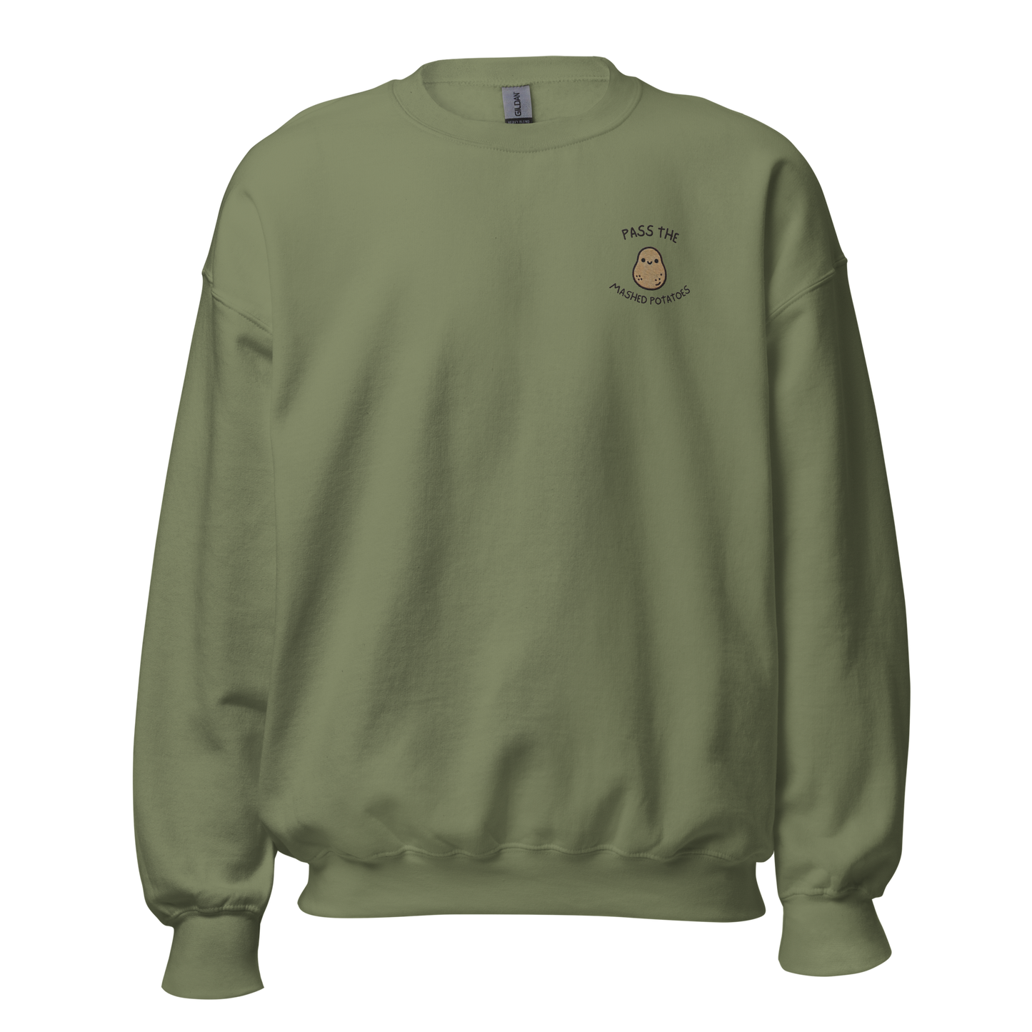 military green - Thanksgiving Sweatshirt - Pass The Mashed Potatoes