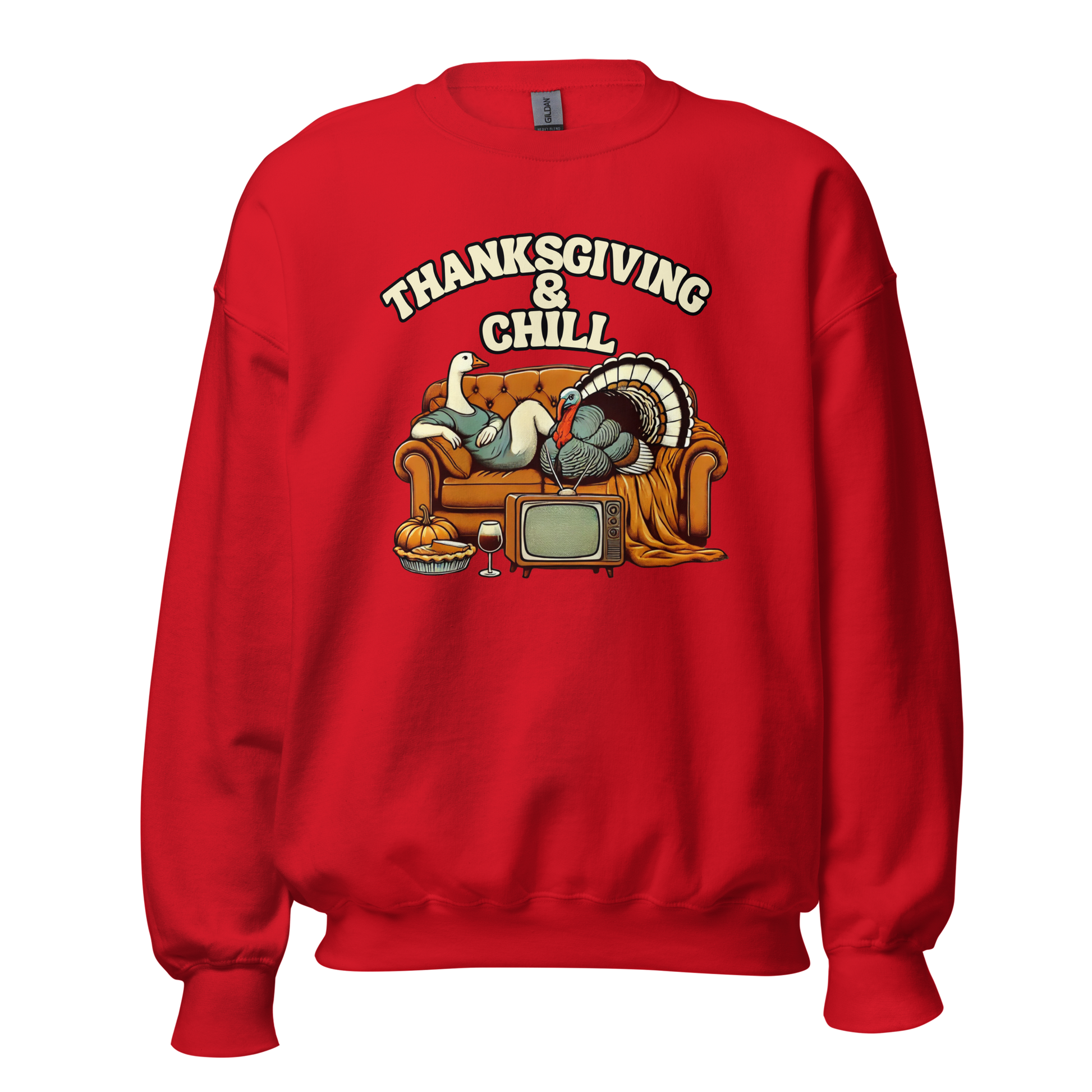 Thanksgiving Sweatshirt - Thanksgiving & Chill