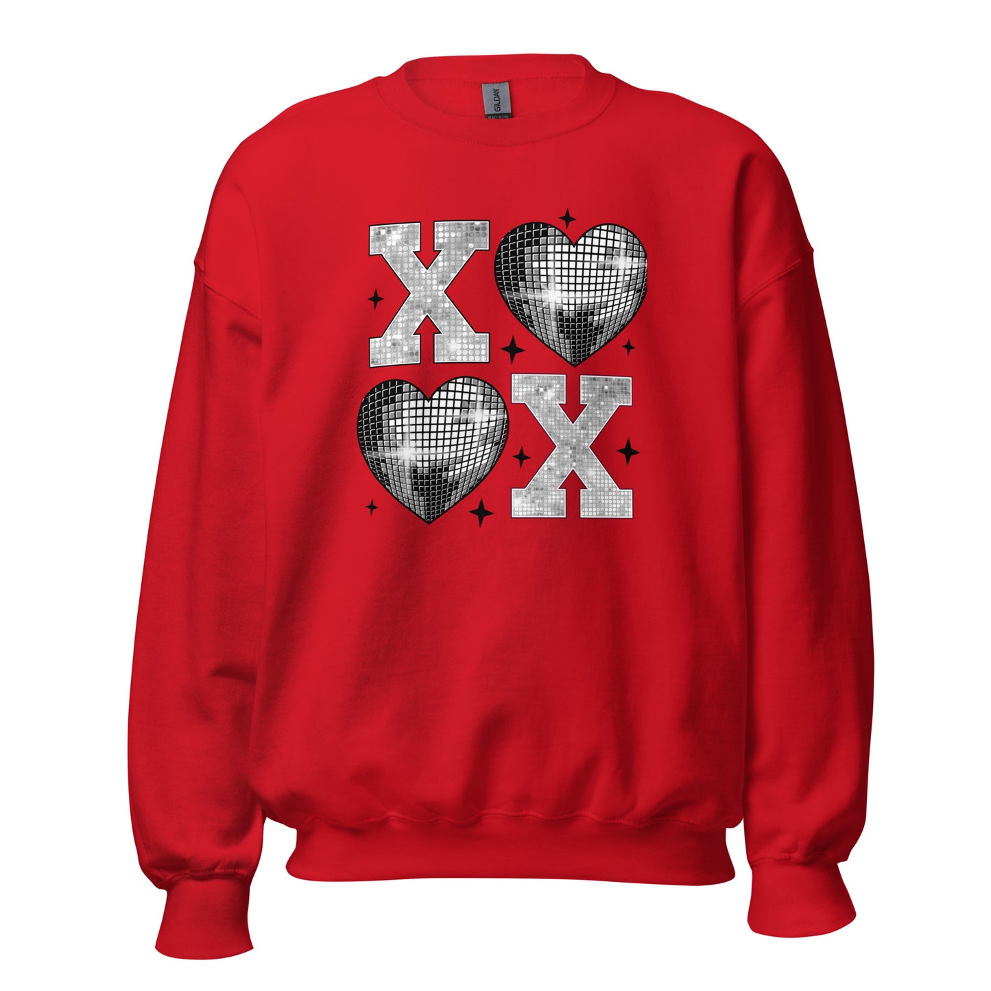 XOXO Silver - Valentine’s Day Sweatshirt – Cozy & Stylish Love-Inspired - Occasion Nation Studio