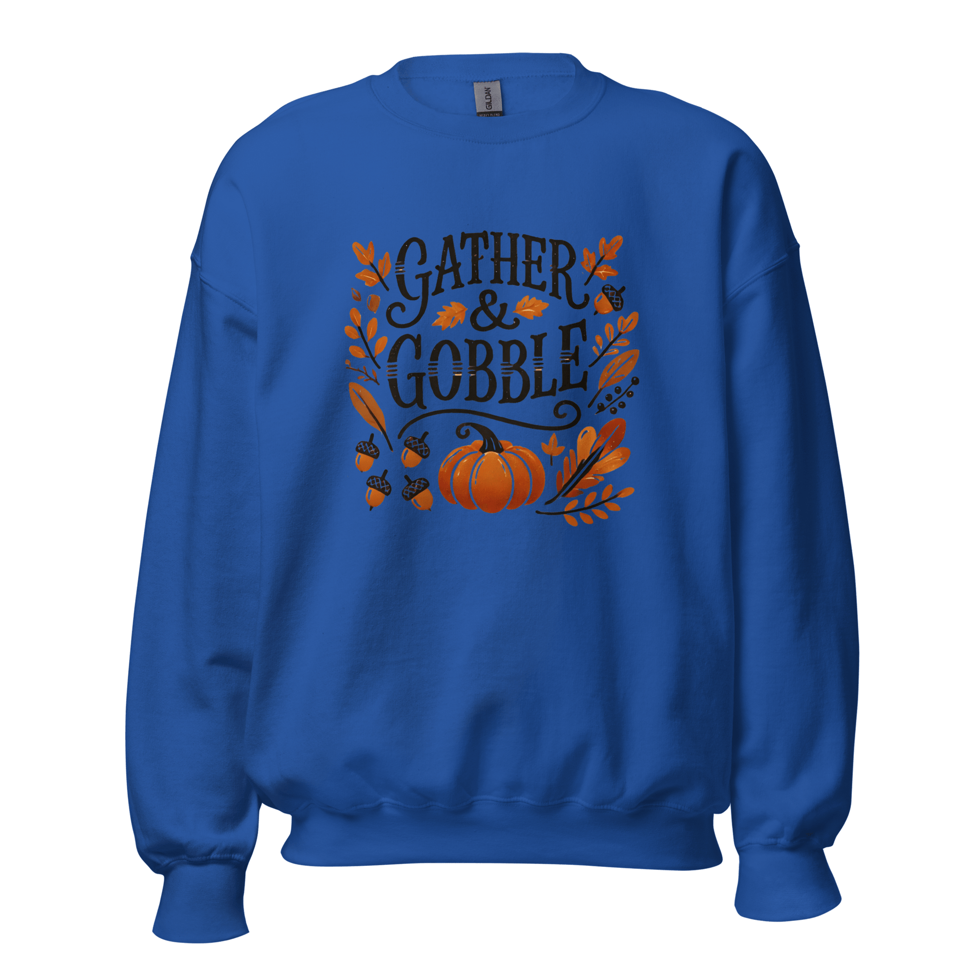 Royal Blue - Thanksgiving Sweatshirt - Gather & Gobble