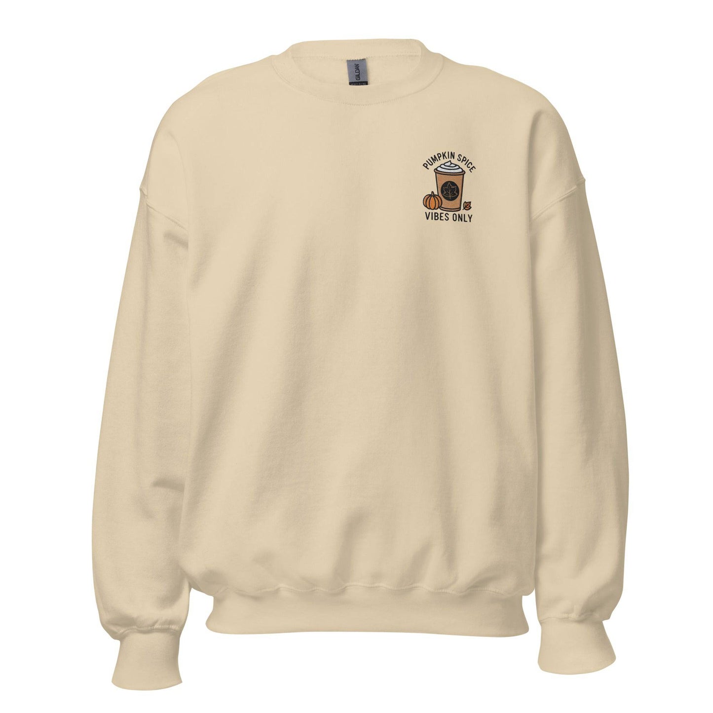 Unisex Fall Embroidered Sweatshirt –"Pumpkin Spice Vibes Only" - Occasion Nation Studio