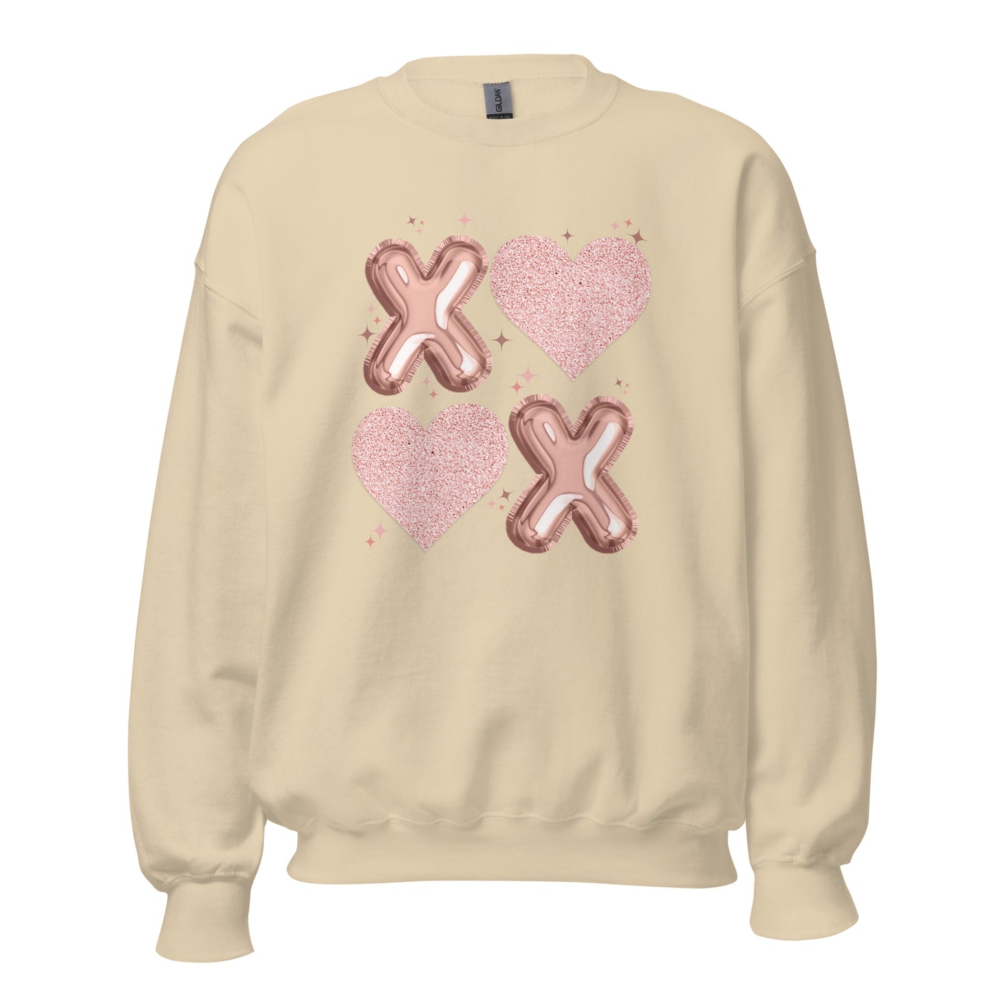 XOXO Rose Gold - Valentine’s Day Sweatshirt – Cozy & Stylish Love-Inspired - Occasion Nation Studio