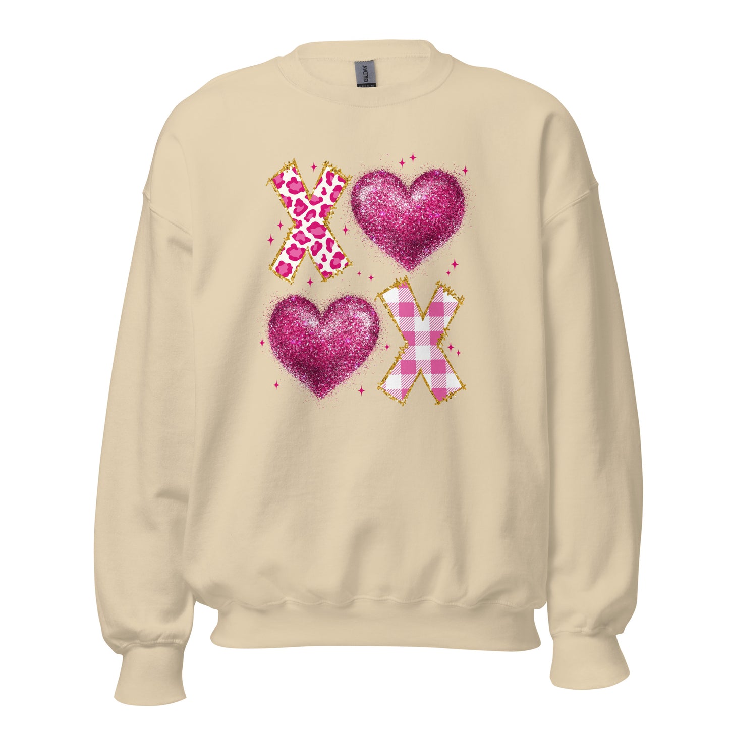 XOXO Pink - Valentine’s Day Sweatshirt – Cozy and Romantic - Occasion Nation Studio