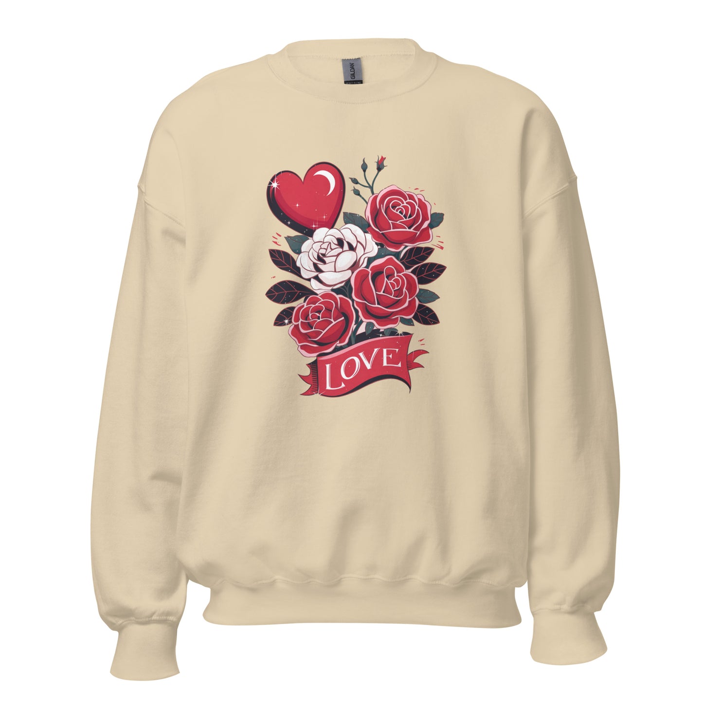 Love Floral - Valentine’s Day Sweatshirt – Cozy & Stylish Love-Inspired - Occasion Nation Studio