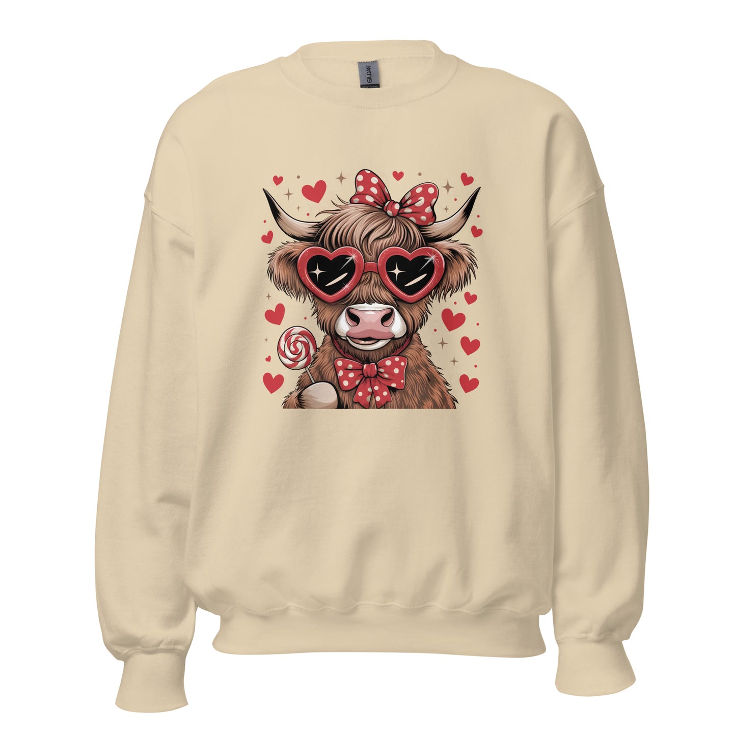 Love Highland Red - Valentine’s Day Sweatshirt - Cozy and Romantic - Occasion Nation Studio