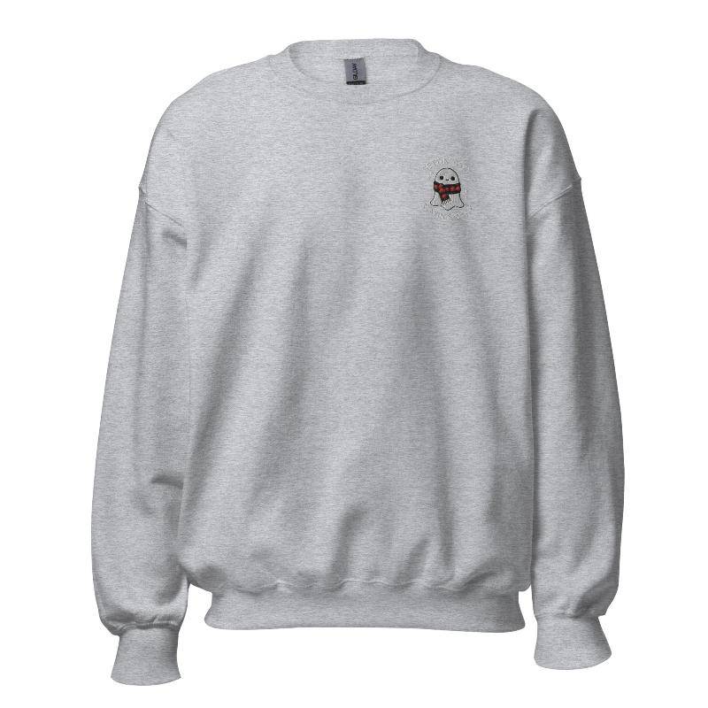 Unisex Fall Embroidered Sweatshirt – "Gettin' Cozy, Stayin' Spooky" - Occasion Nation Studio