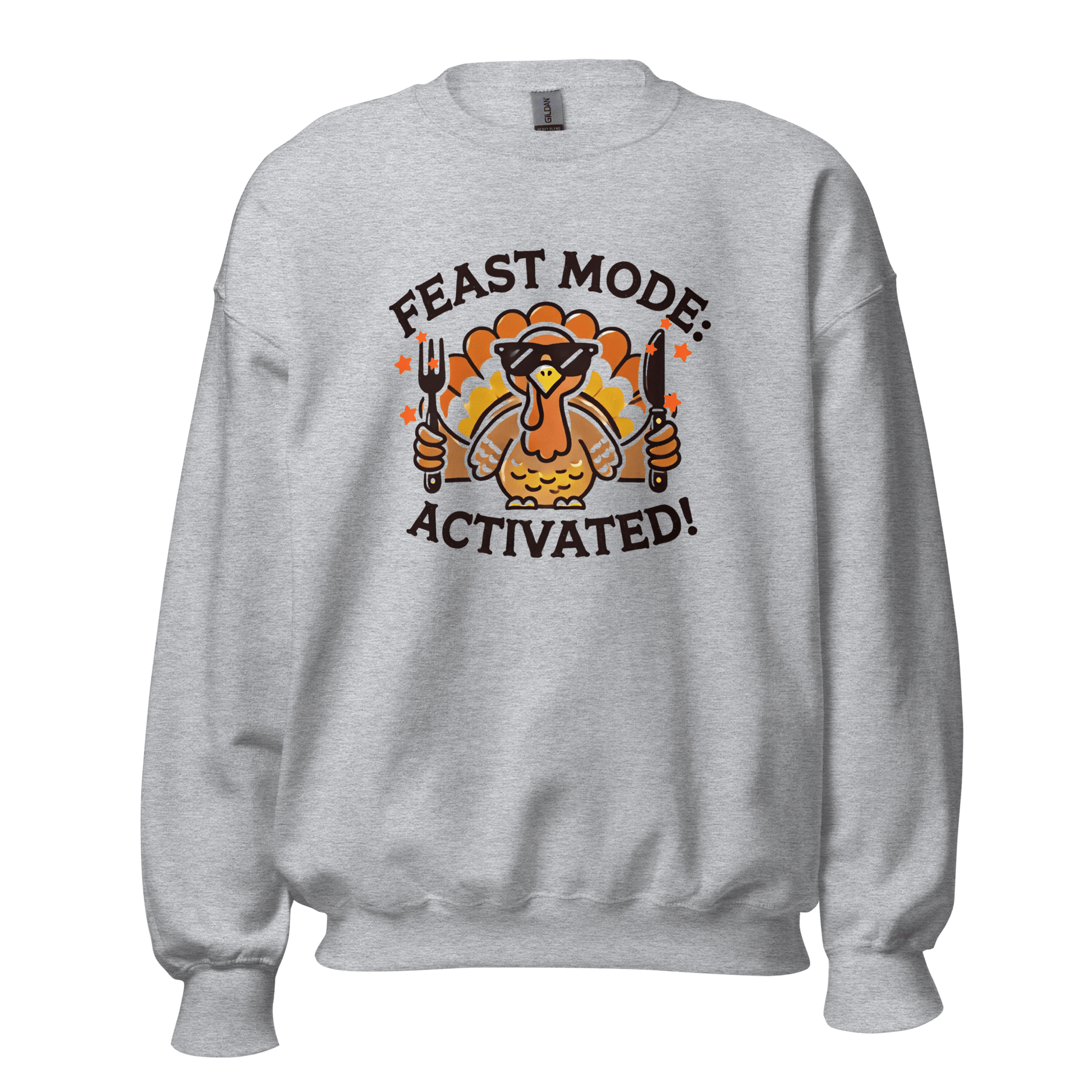 Sport Grey - Thanksgiving Sweatshirt - Feast Mode: Activated!