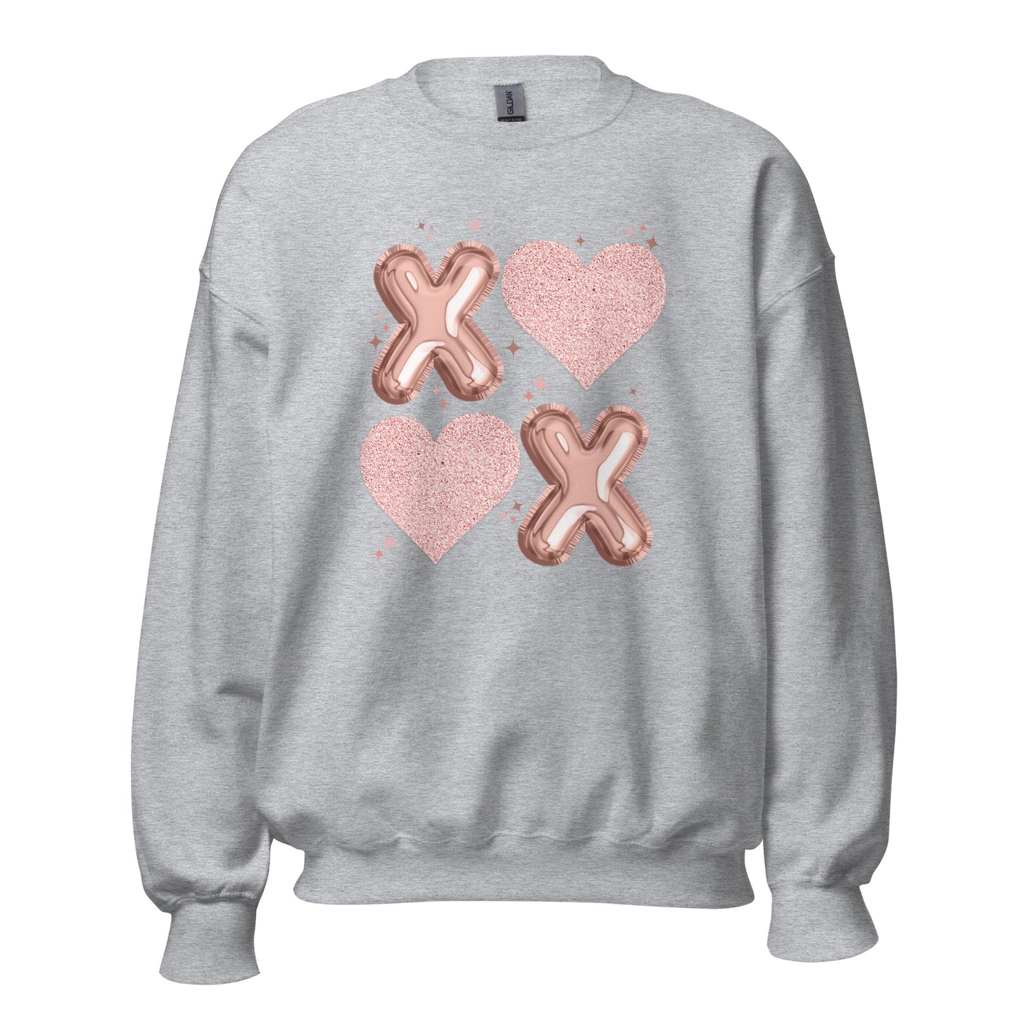 XOXO Rose Gold - Valentine’s Day Sweatshirt – Cozy & Stylish Love-Inspired - Occasion Nation Studio