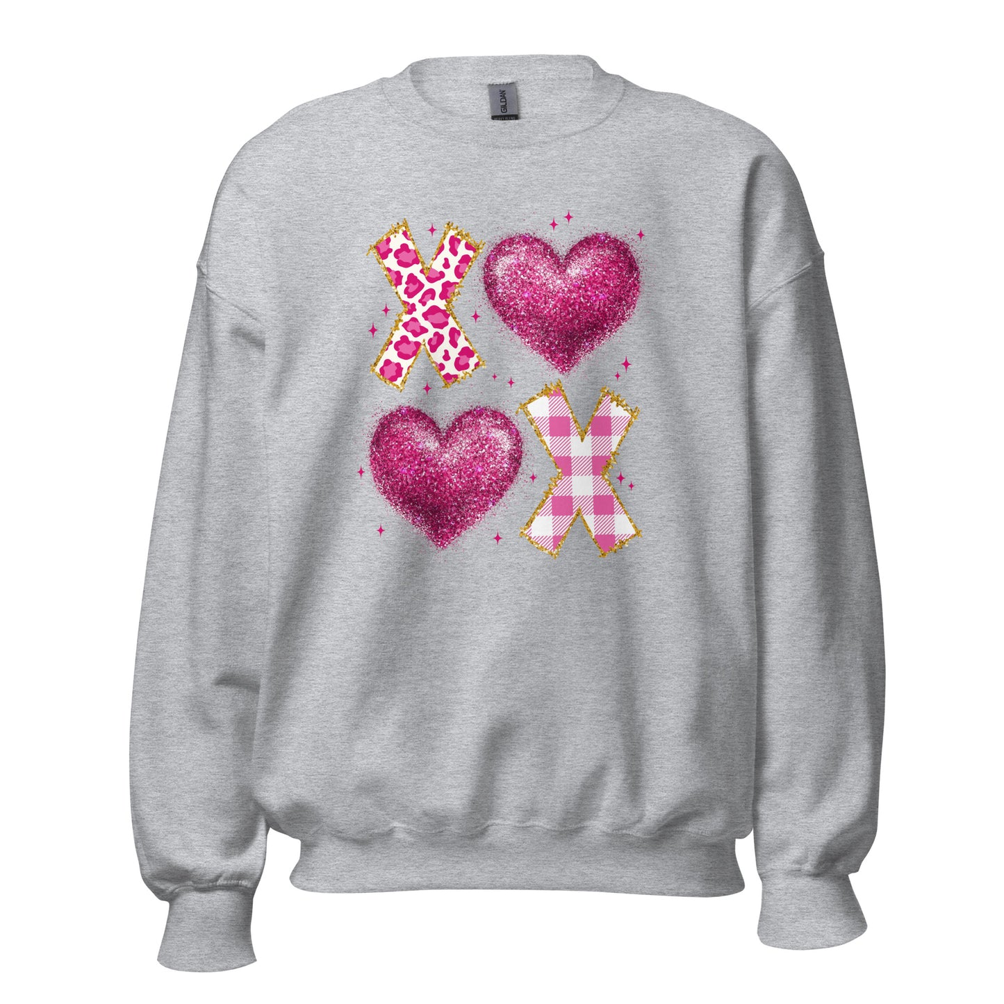 XOXO Pink - Valentine’s Day Sweatshirt – Cozy and Romantic - Occasion Nation Studio