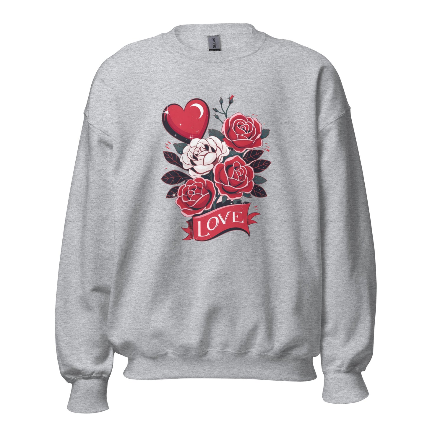 Love Floral - Valentine’s Day Sweatshirt – Cozy & Stylish Love-Inspired - Occasion Nation Studio