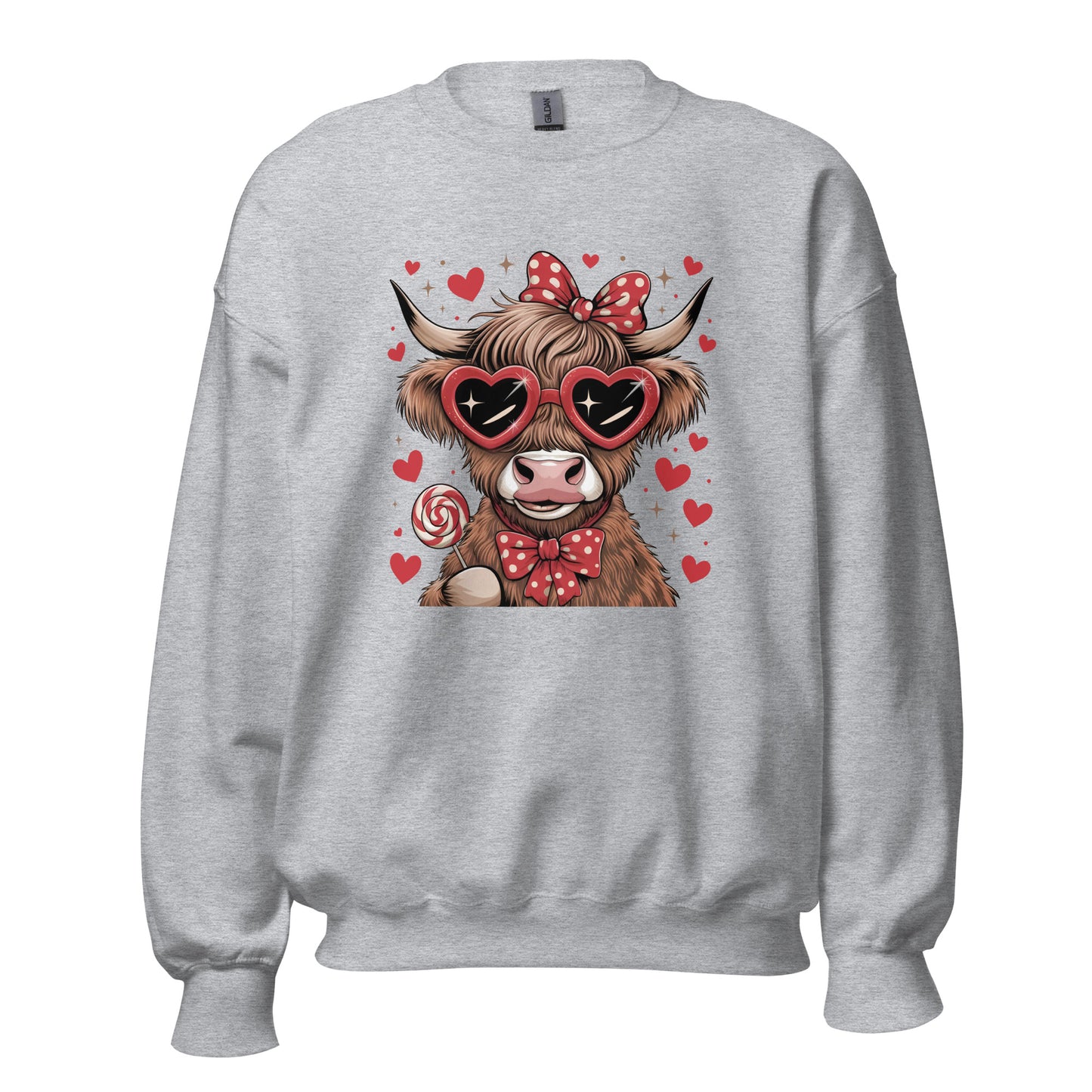 Love Highland Red - Valentine’s Day Sweatshirt - Cozy and Romantic - Occasion Nation Studio