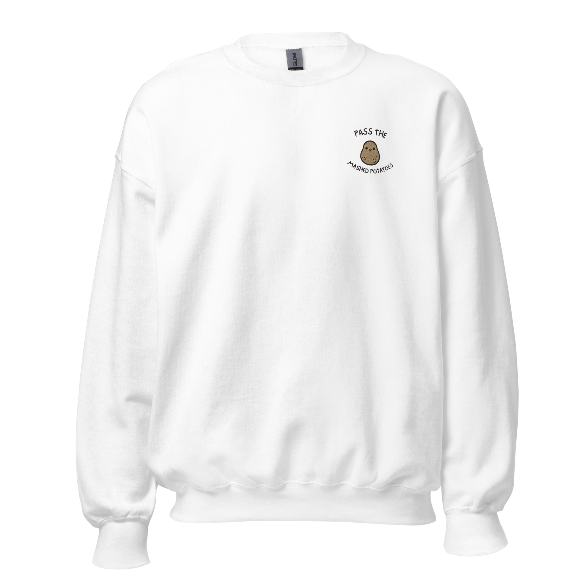 white - Thanksgiving Sweatshirt - Pass The Mashed Potatoes