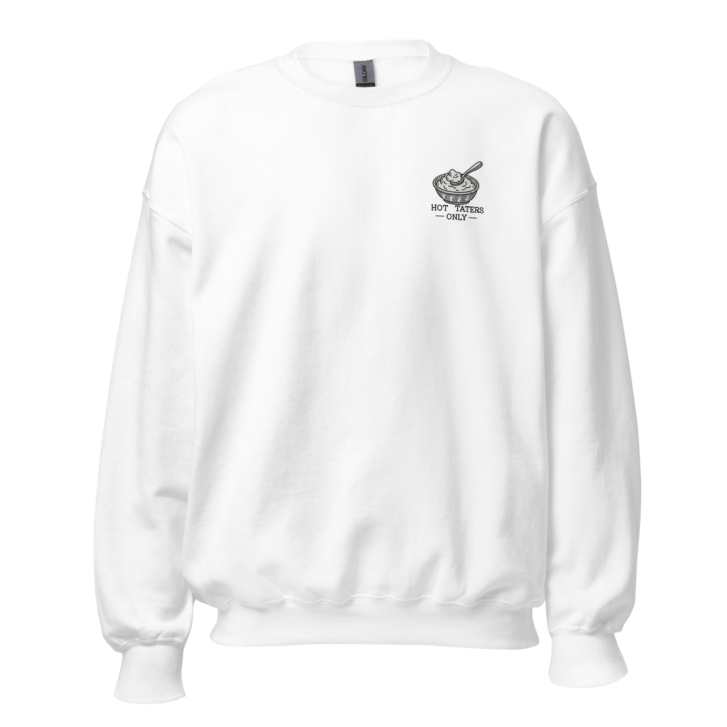 white - Thanksgiving Sweatshirt - Hot Taters Only