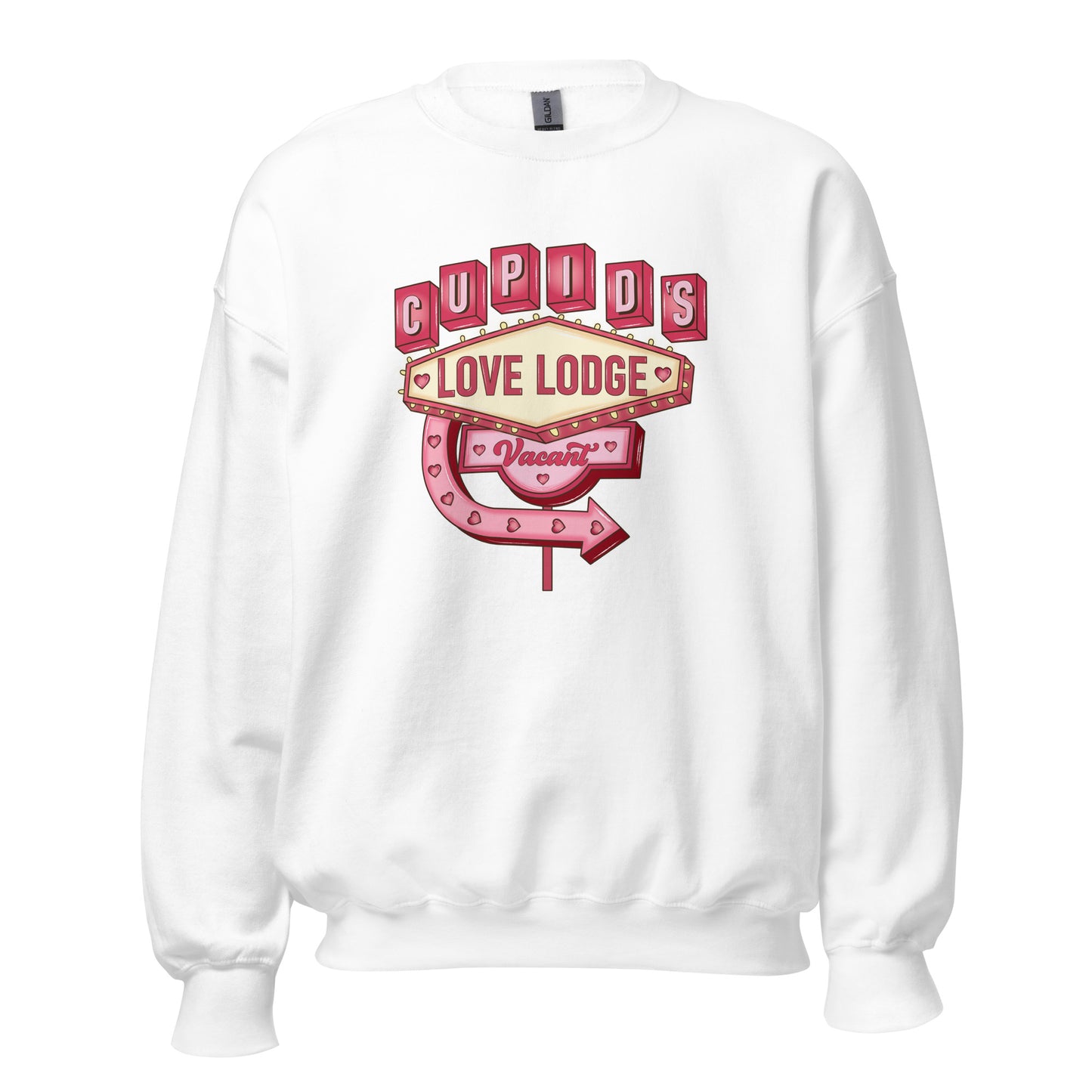 Cupid’s Love Lodge - Valentine’s Day Sweatshirt - Cozy & Stylish Love-Inspired - Occasion Nation Studio