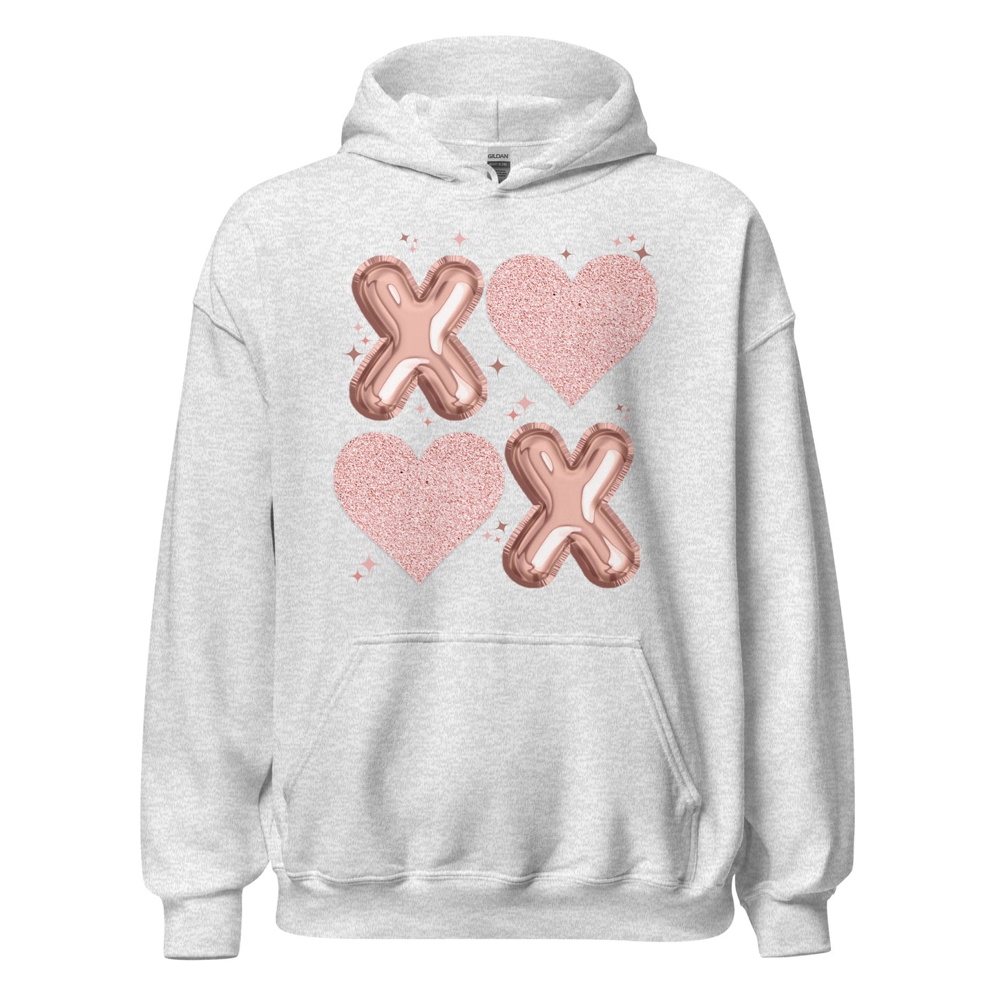 XOXO Rose Gold - Cozy Valentine’s Day Hoodie – Romantic Designs for 2025 - Occasion Nation Studio