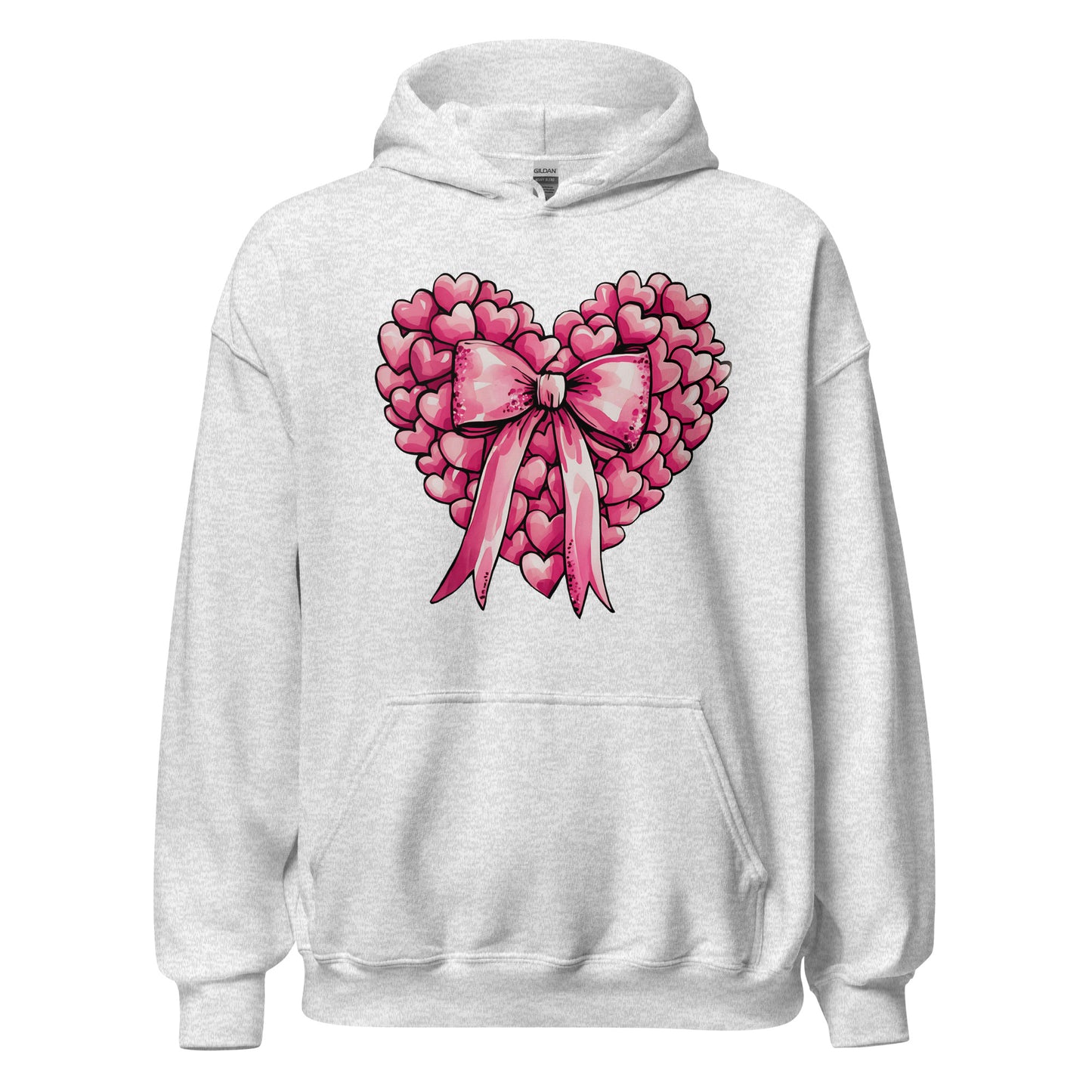 Pink Heart - Cozy Valentine’s Day Hoodie – Romantic Designs for 2025 - Occasion Nation Studio