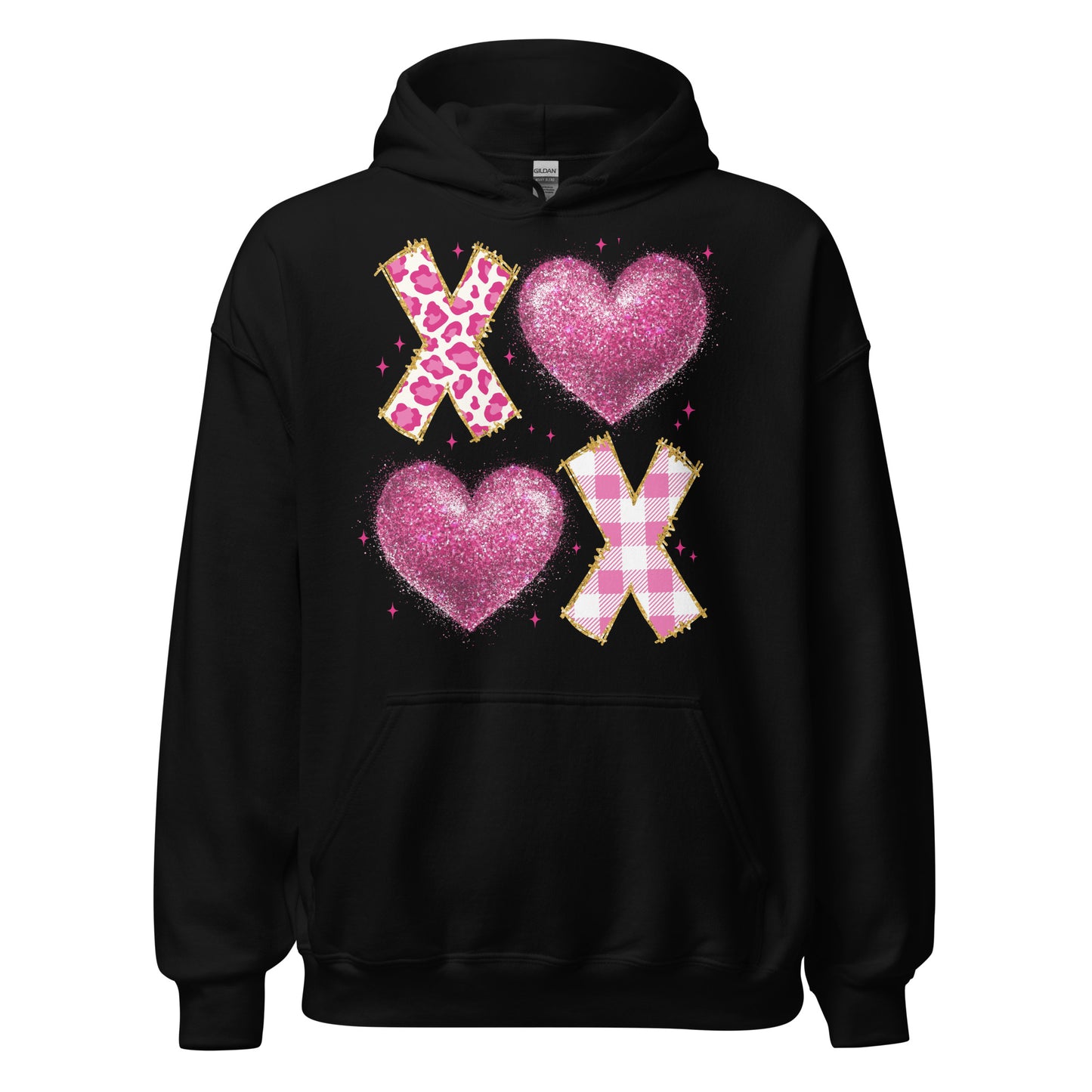 XOXO Pink - Valentine’s Day Hoodie – Celebrate Love in Style - Occasion Nation Studio