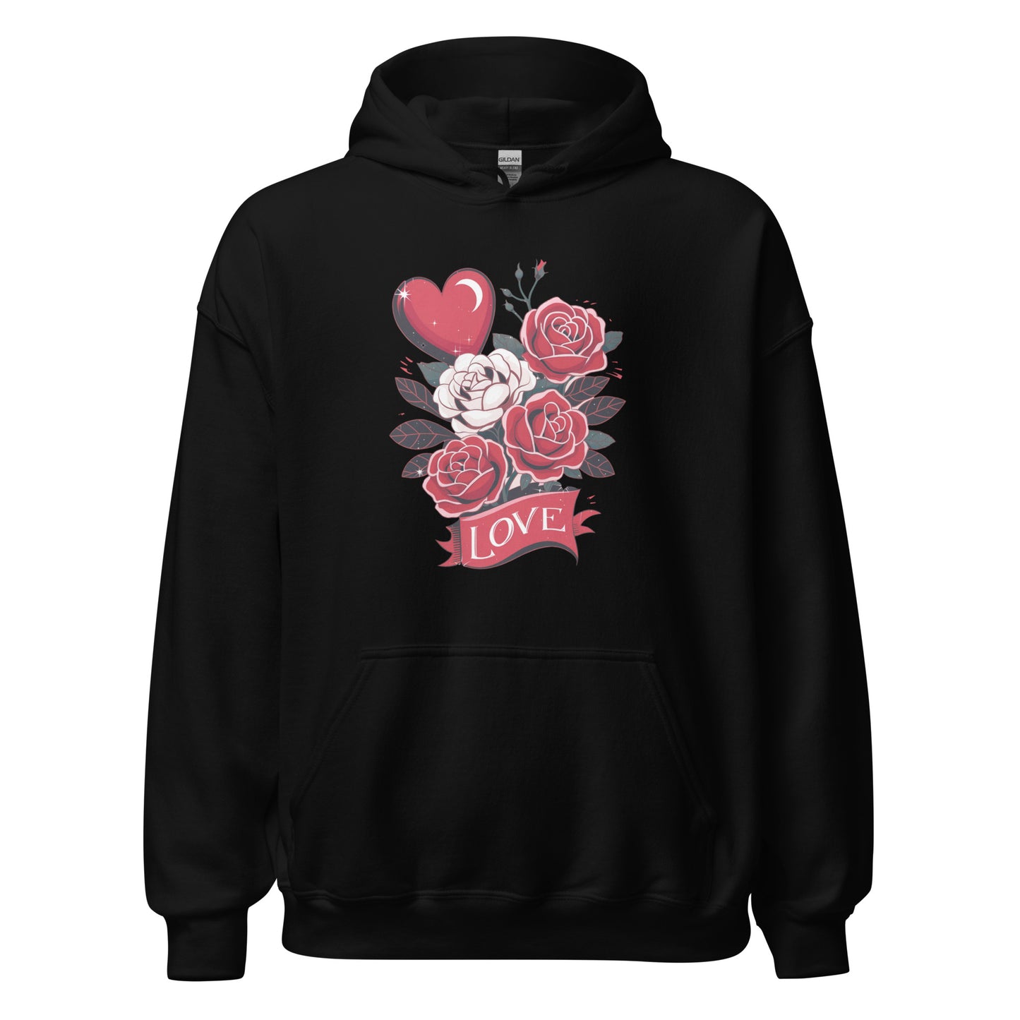 Love Floral - Cozy Valentine’s Day Hoodie – Romantic Designs for 2025 - Occasion Nation Studio