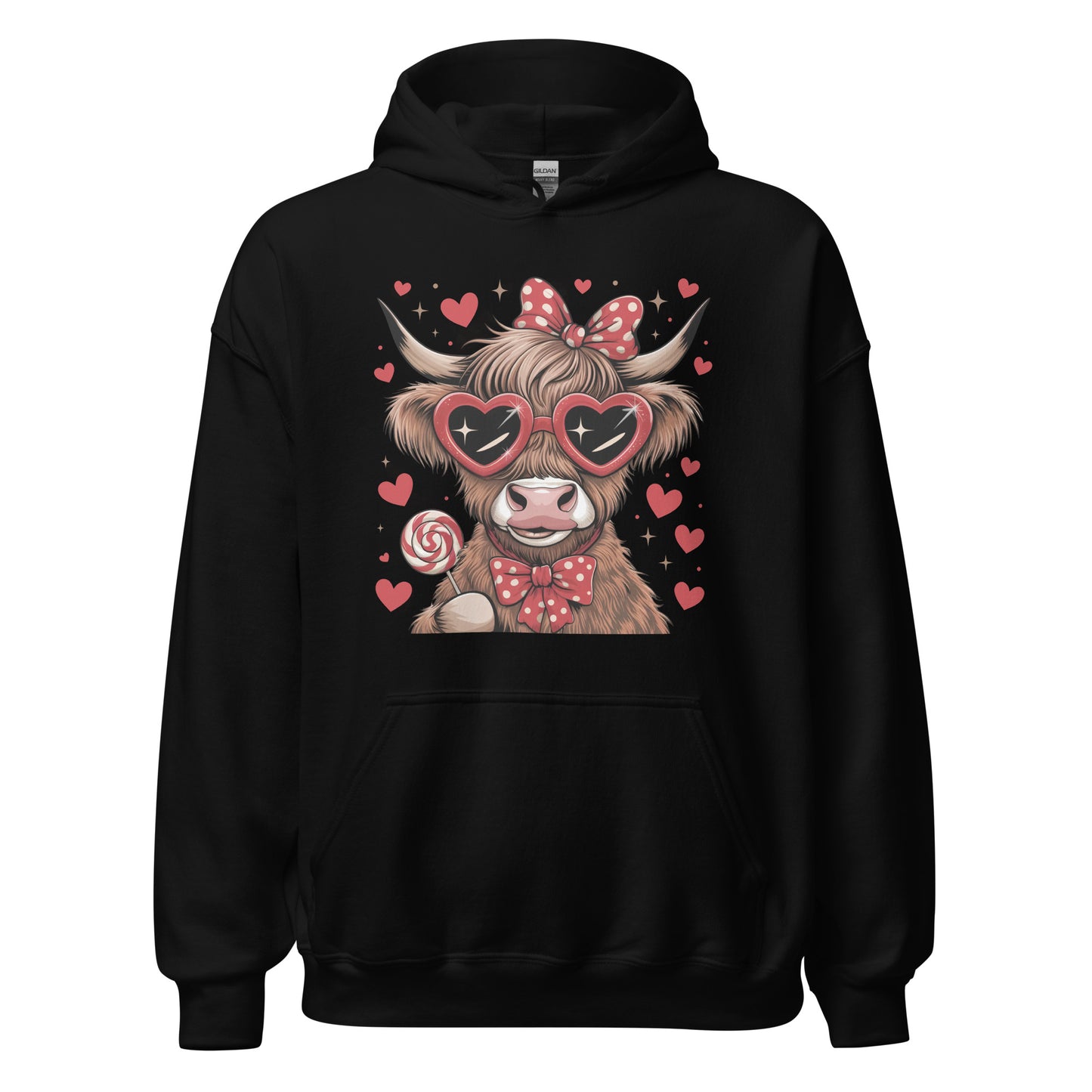 Love Highland Red - Valentine’s Day Hoodie - Celebrate Love in Style - Occasion Nation Studio