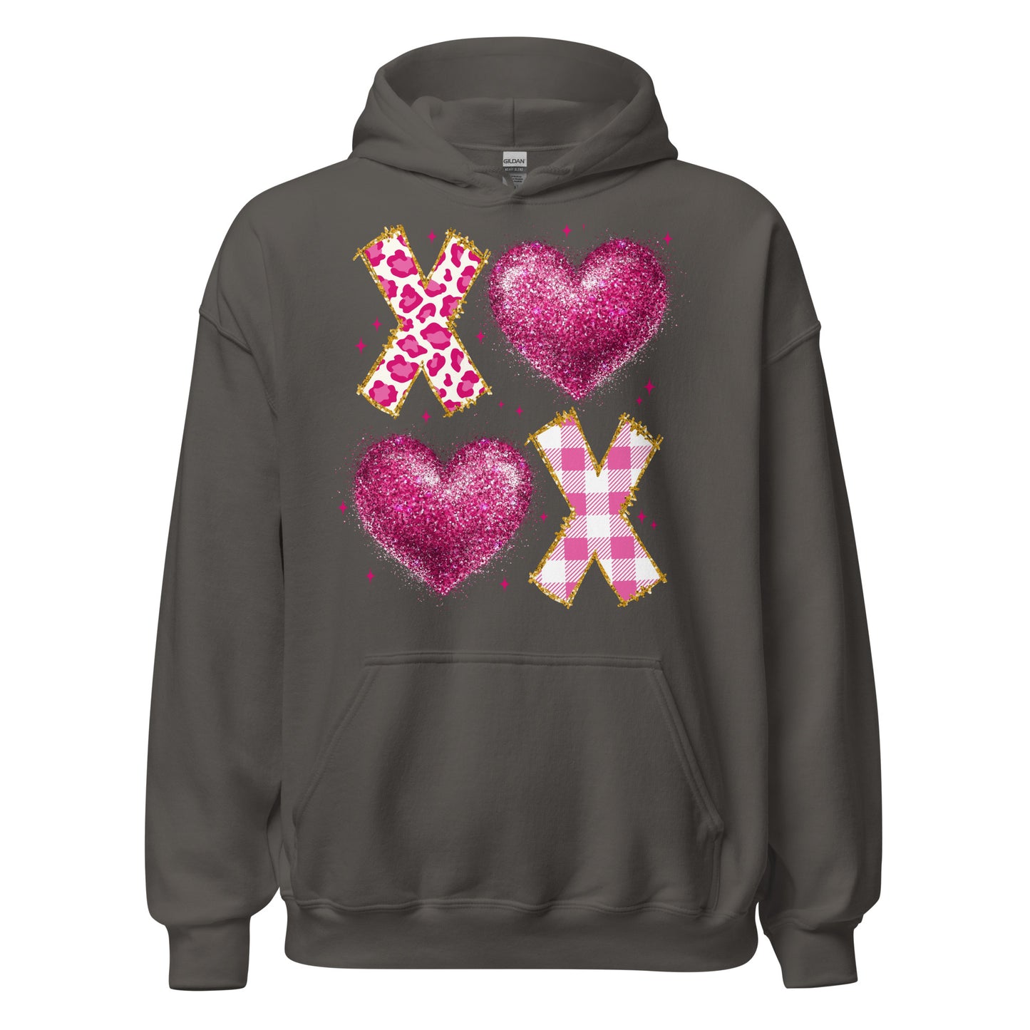 XOXO Pink - Valentine’s Day Hoodie – Celebrate Love in Style - Occasion Nation Studio