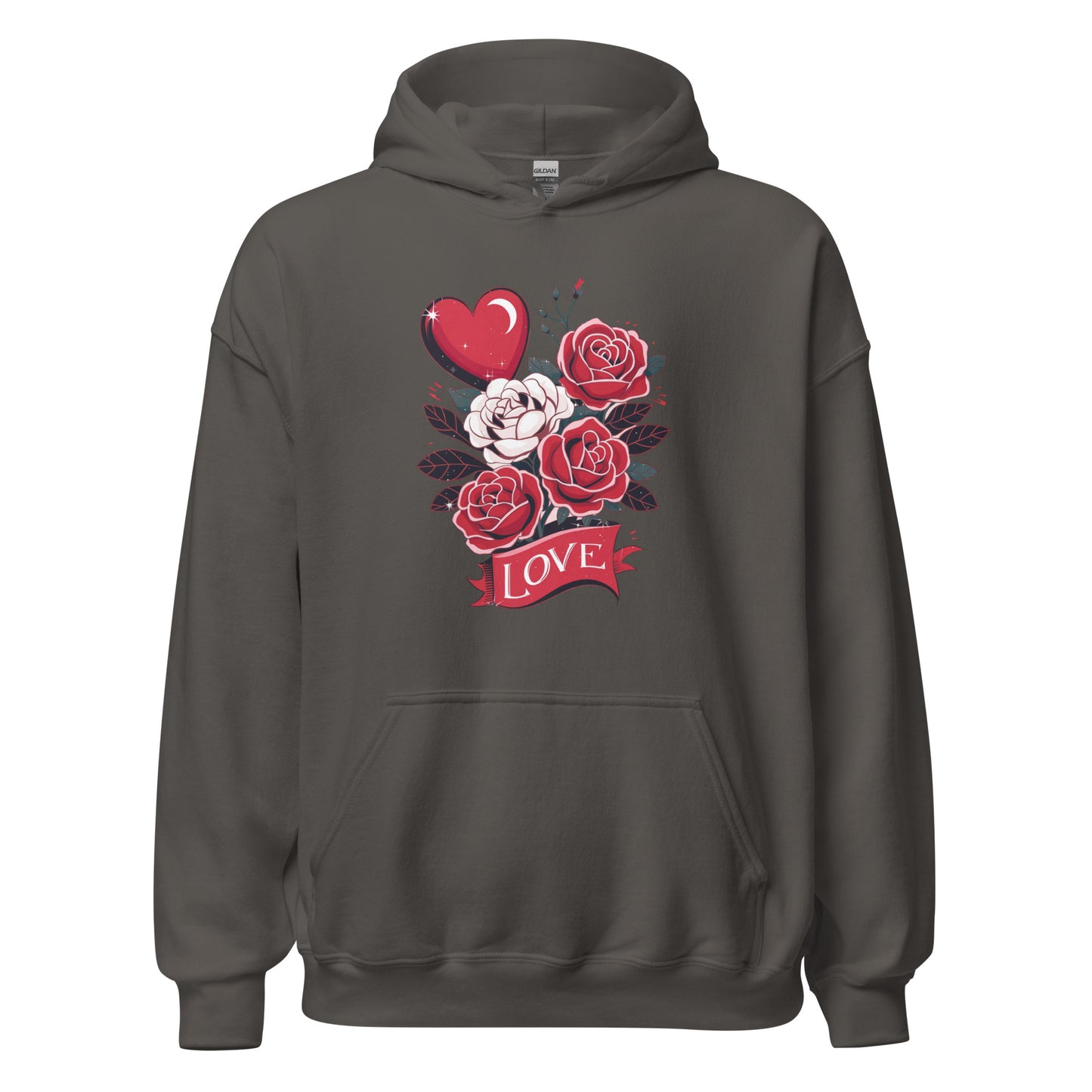 Love Floral - Cozy Valentine’s Day Hoodie – Romantic Designs for 2025 - Occasion Nation Studio