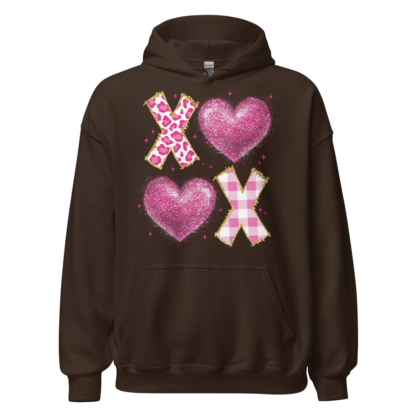 XOXO Pink - Valentine’s Day Hoodie – Celebrate Love in Style - Occasion Nation Studio