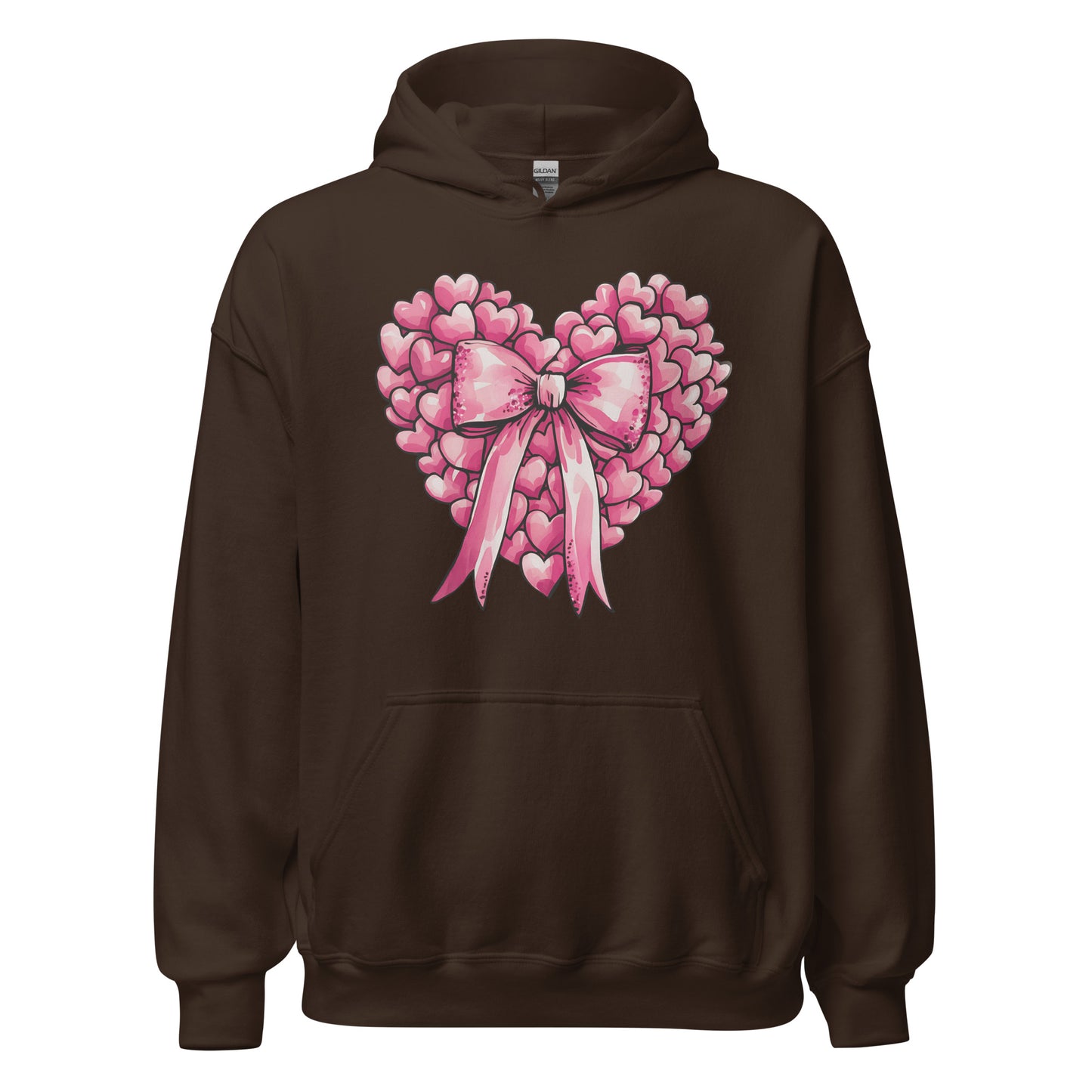 Pink Heart - Cozy Valentine’s Day Hoodie – Romantic Designs for 2025 - Occasion Nation Studio