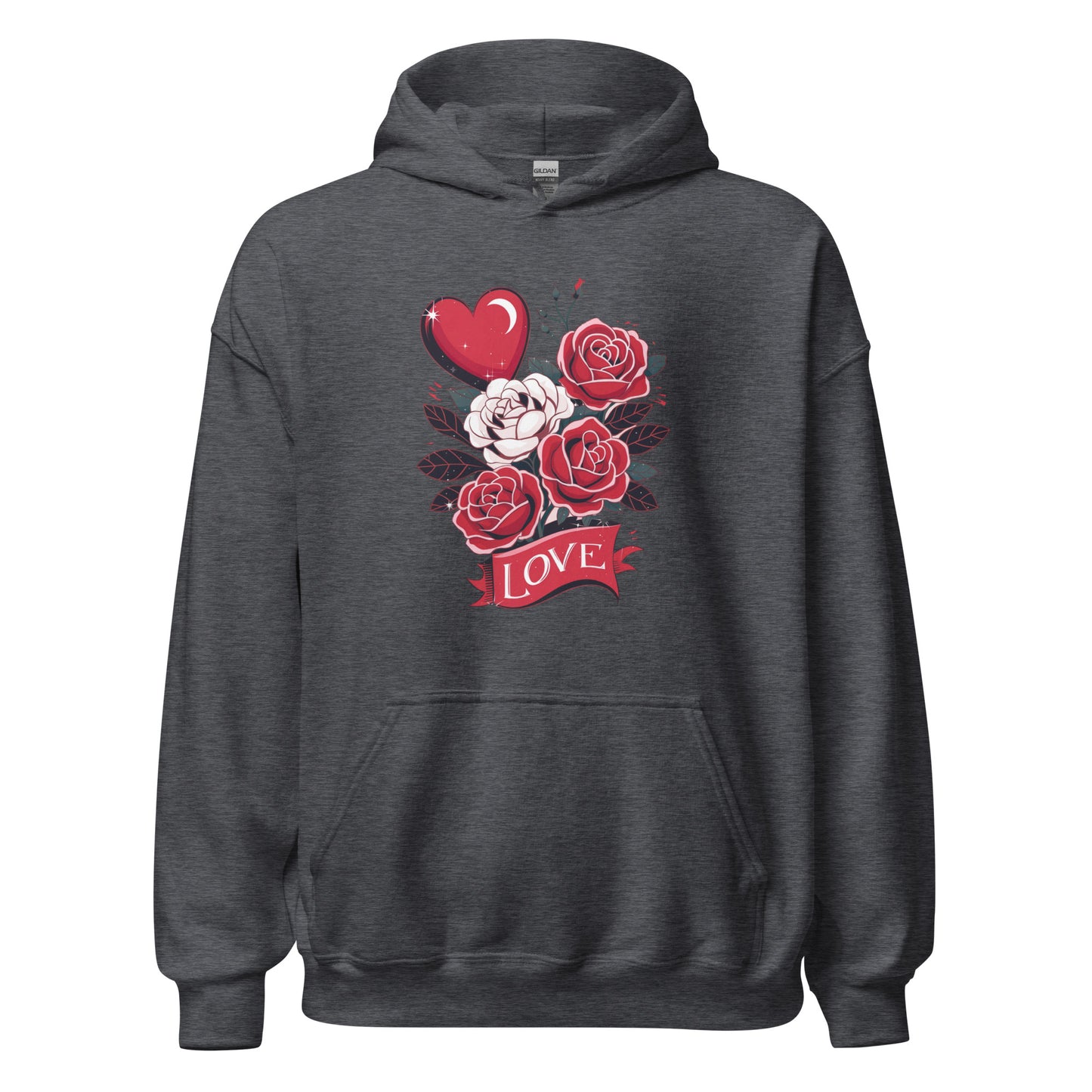 Love Floral - Cozy Valentine’s Day Hoodie – Romantic Designs for 2025 - Occasion Nation Studio