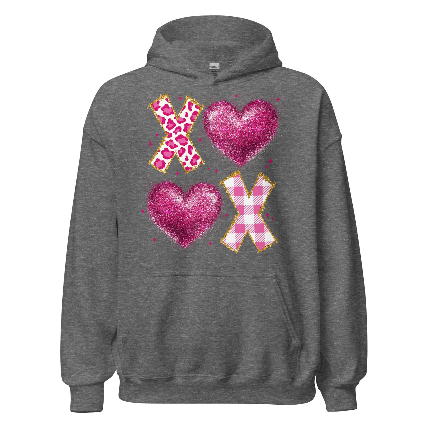 XOXO Pink - Valentine’s Day Hoodie – Celebrate Love in Style - Occasion Nation Studio