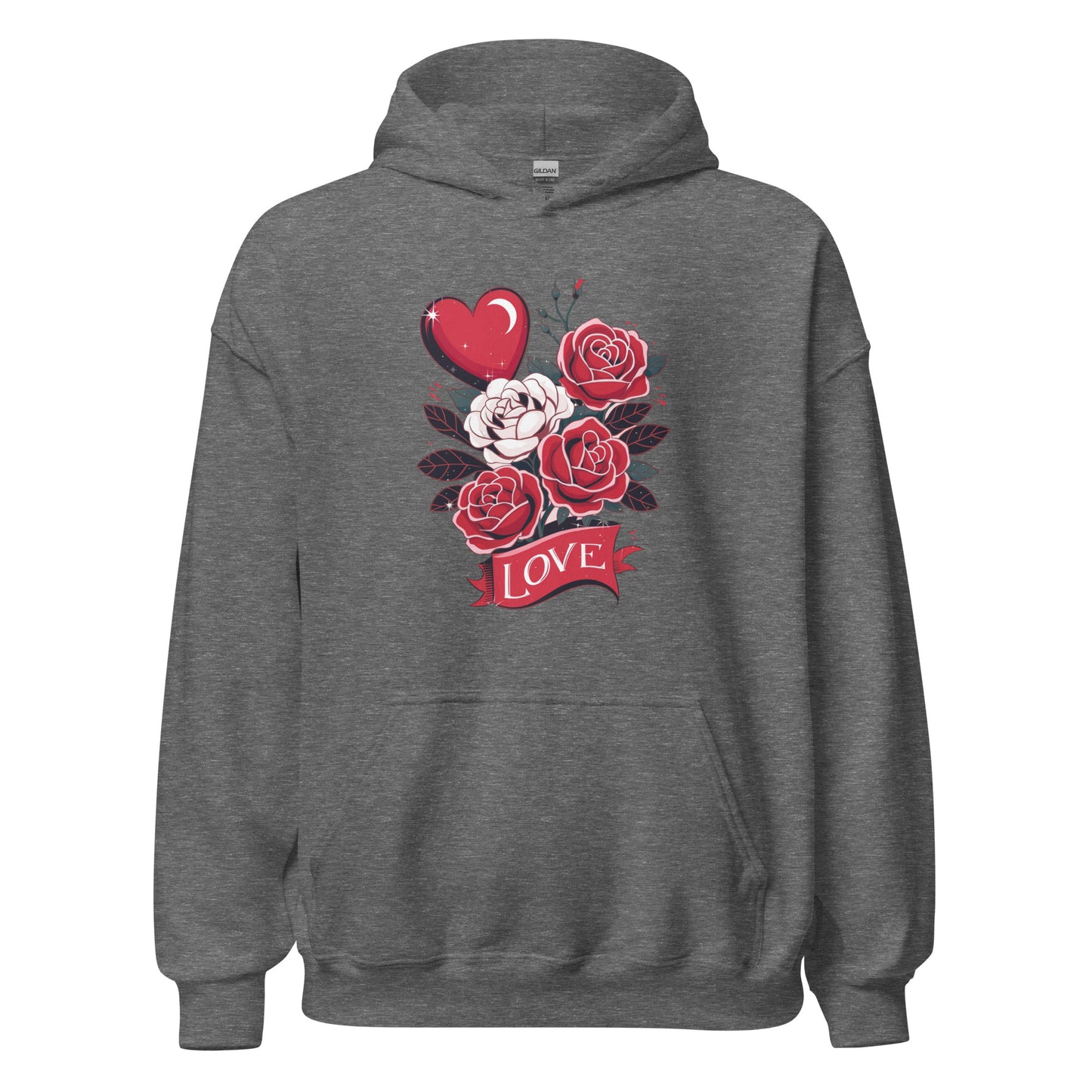 Love Floral - Cozy Valentine’s Day Hoodie – Romantic Designs for 2025 - Occasion Nation Studio