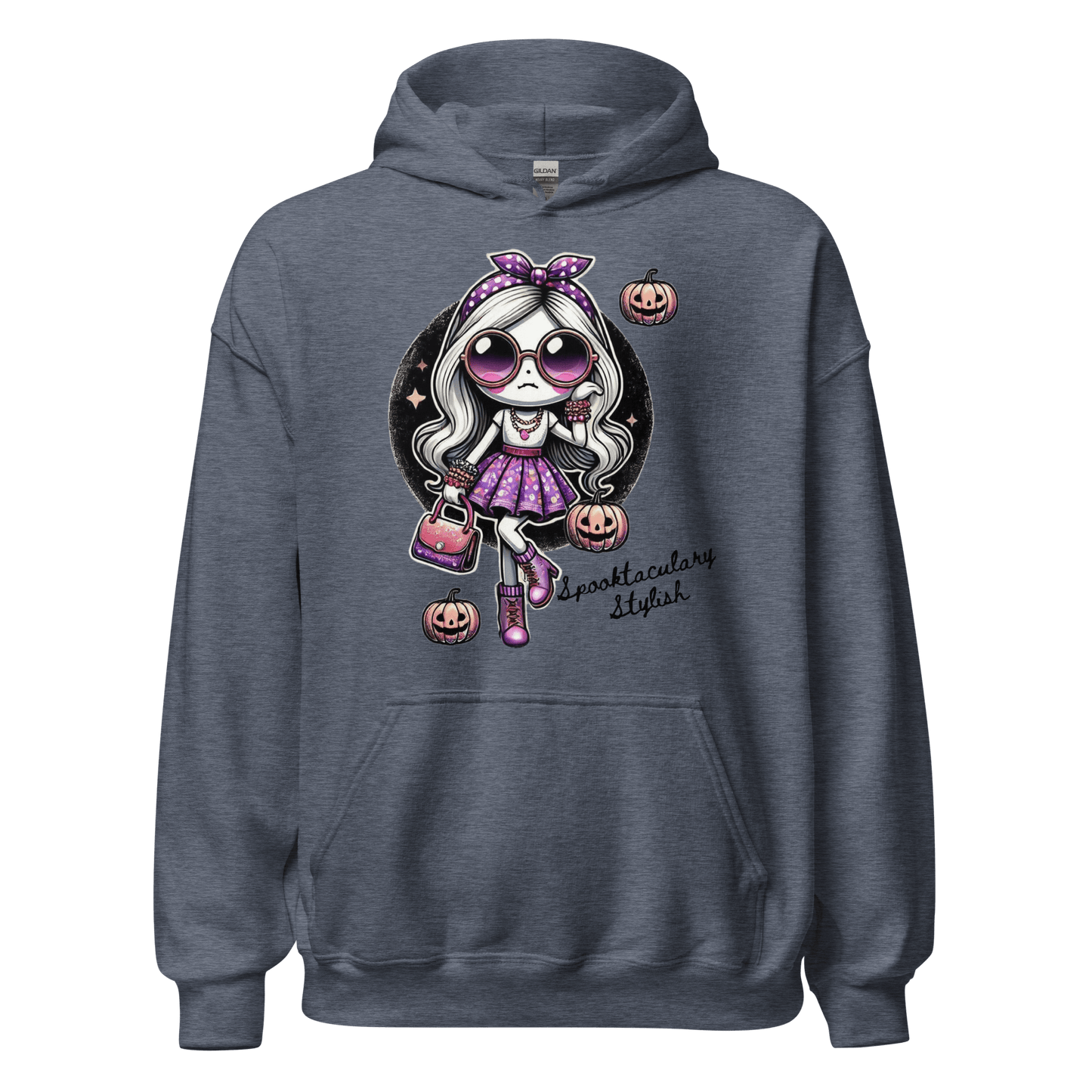 Unisex Halloween Printed Hoodie – "Spooktacularly Stylish" – Fun Halloween Hoodie - Occasion Nation Studio