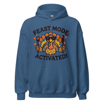 Indigo Blue - Thanksgiving Hoodie - Feast Mode: Activated!