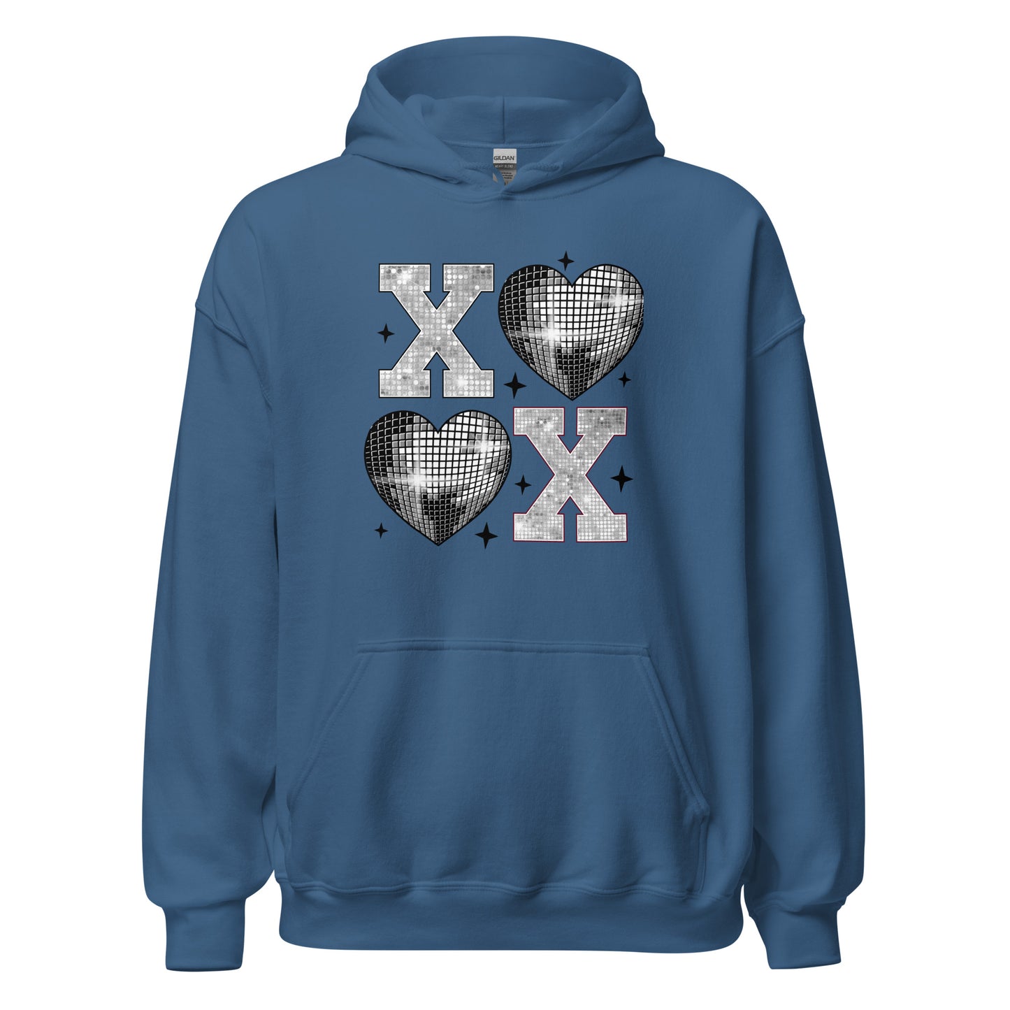 XOXO Silver - Cozy Valentine’s Day Hoodie – Romantic Designs for 2025 - Occasion Nation Studio