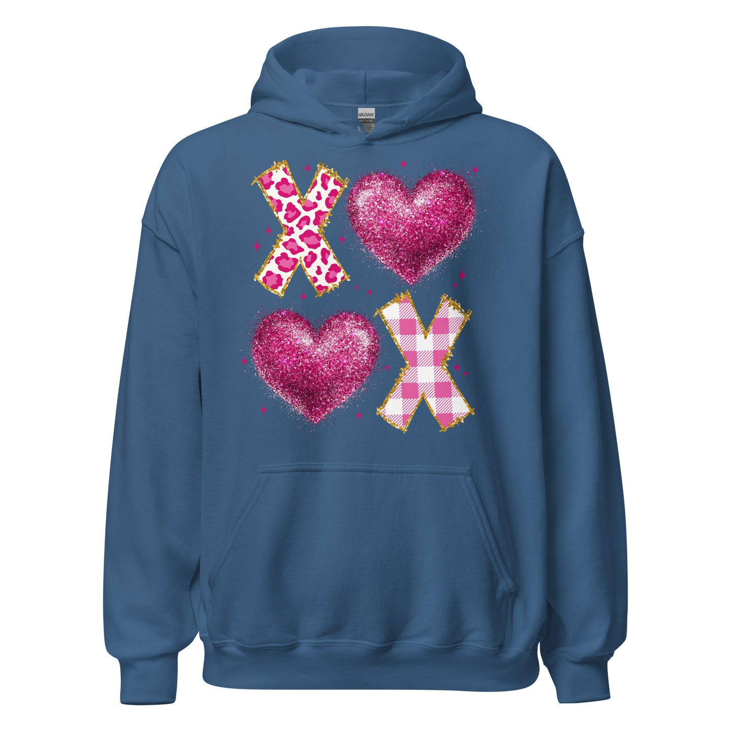 XOXO Pink - Valentine’s Day Hoodie – Celebrate Love in Style - Occasion Nation Studio