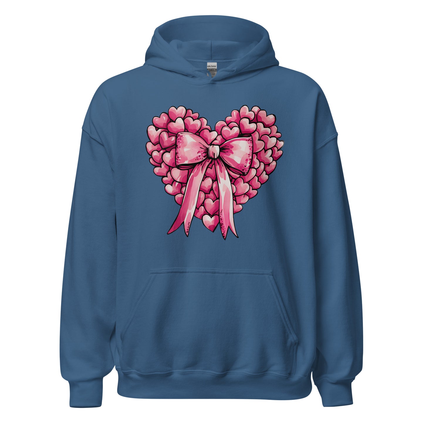 Pink Heart - Cozy Valentine’s Day Hoodie – Romantic Designs for 2025 - Occasion Nation Studio