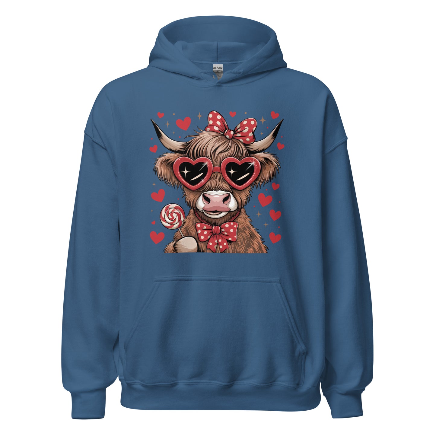 Love Highland Red - Valentine’s Day Hoodie - Celebrate Love in Style - Occasion Nation Studio