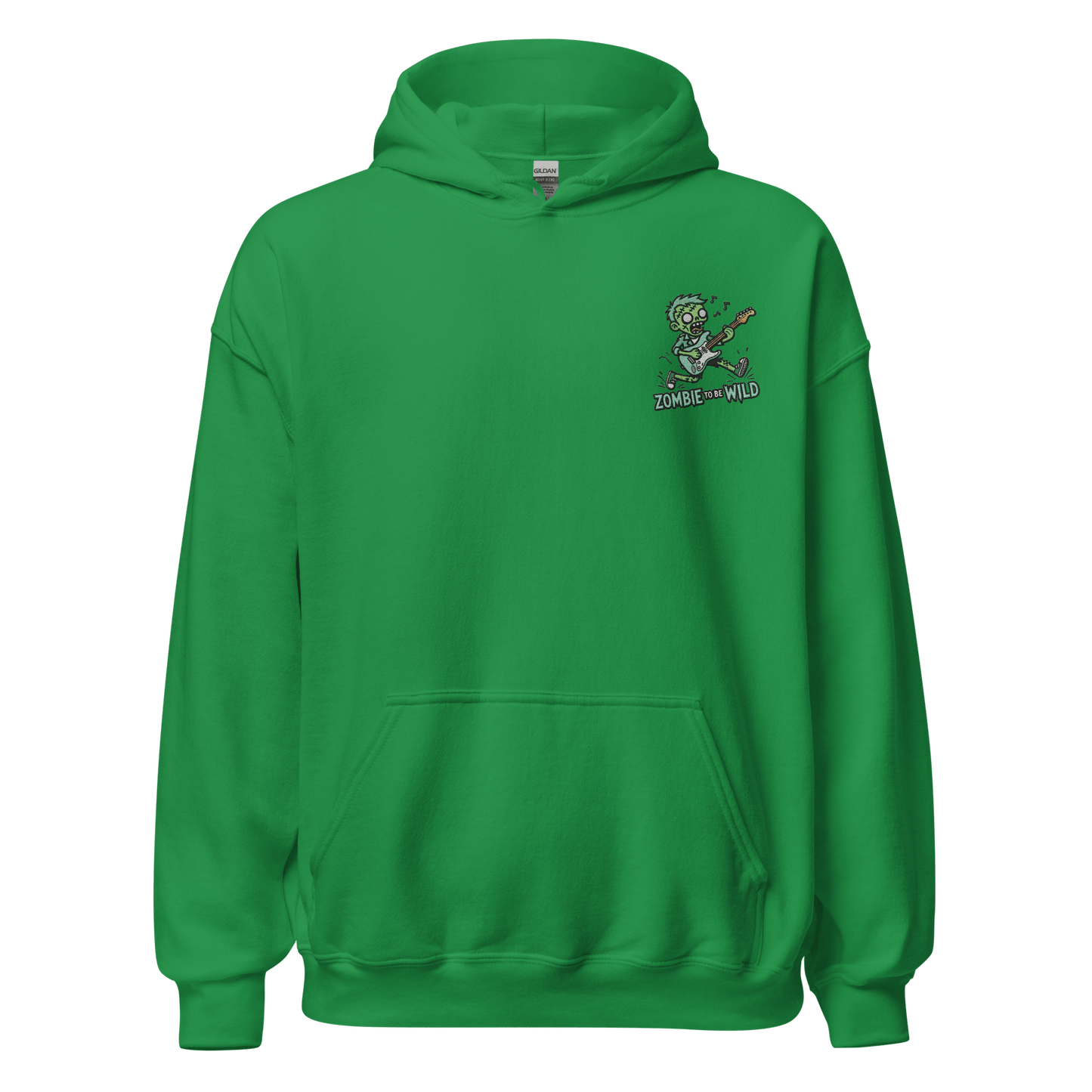 Unisex Halloween Embroidered Hoodie – "Zombie To Be Wild!" – Fun Zombie Halloween Hoodie - Occasion Nation Studio