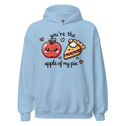 Unisex Fall Printed Hoodie – "You're The Apple Of My Pie" – Cozy Fall Hoodie for Apple Lovers" - Occasion Nation Studio