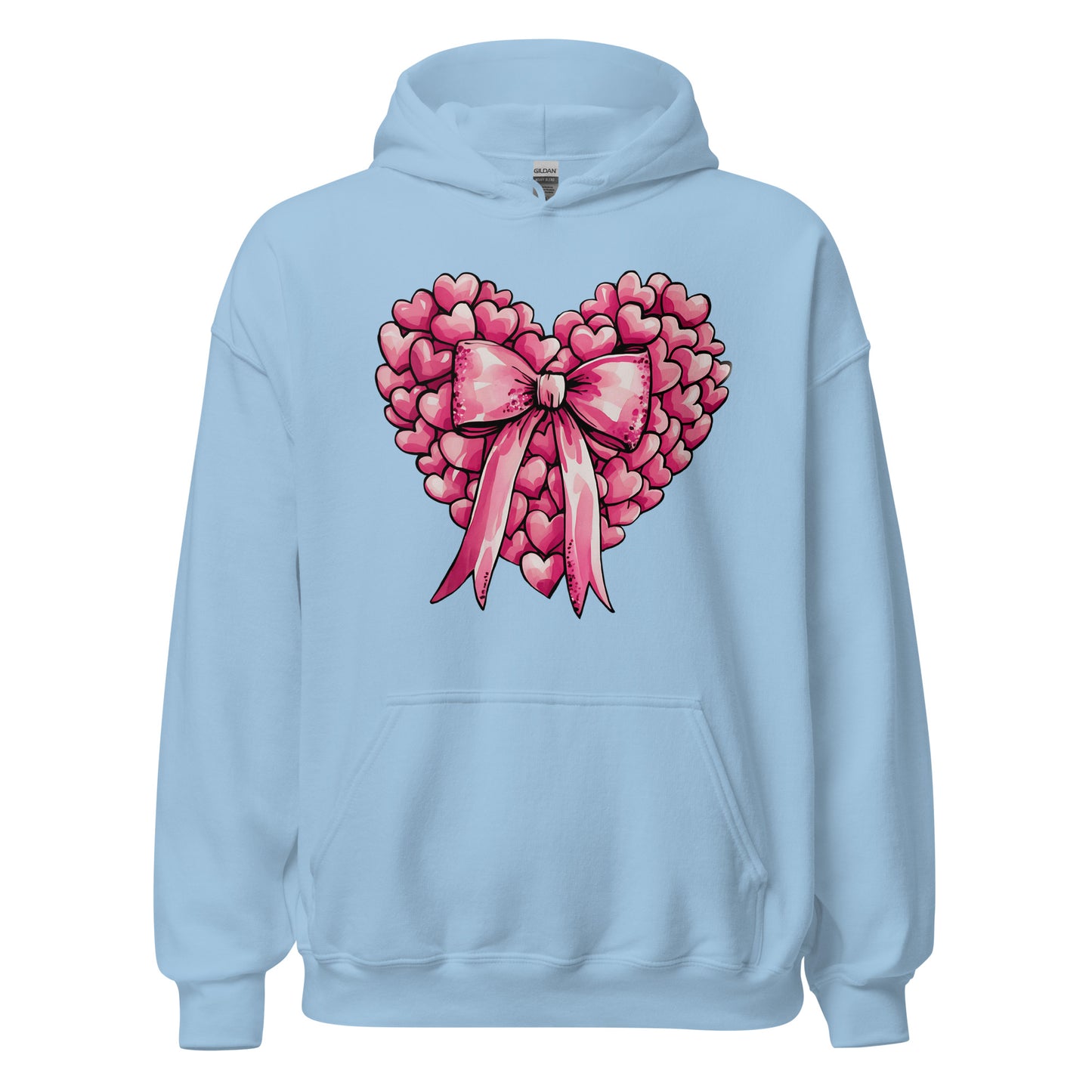 Pink Heart - Cozy Valentine’s Day Hoodie – Romantic Designs for 2025 - Occasion Nation Studio