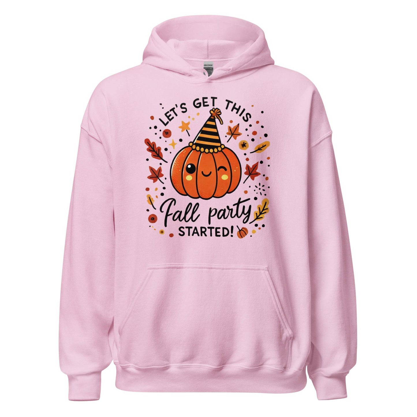 Unisex Fall Printed Hoodie – "Let’s Get This Fall Party Started" – Fun and Cozy Hoodie for Fall Lovers - Occasion Nation Studio