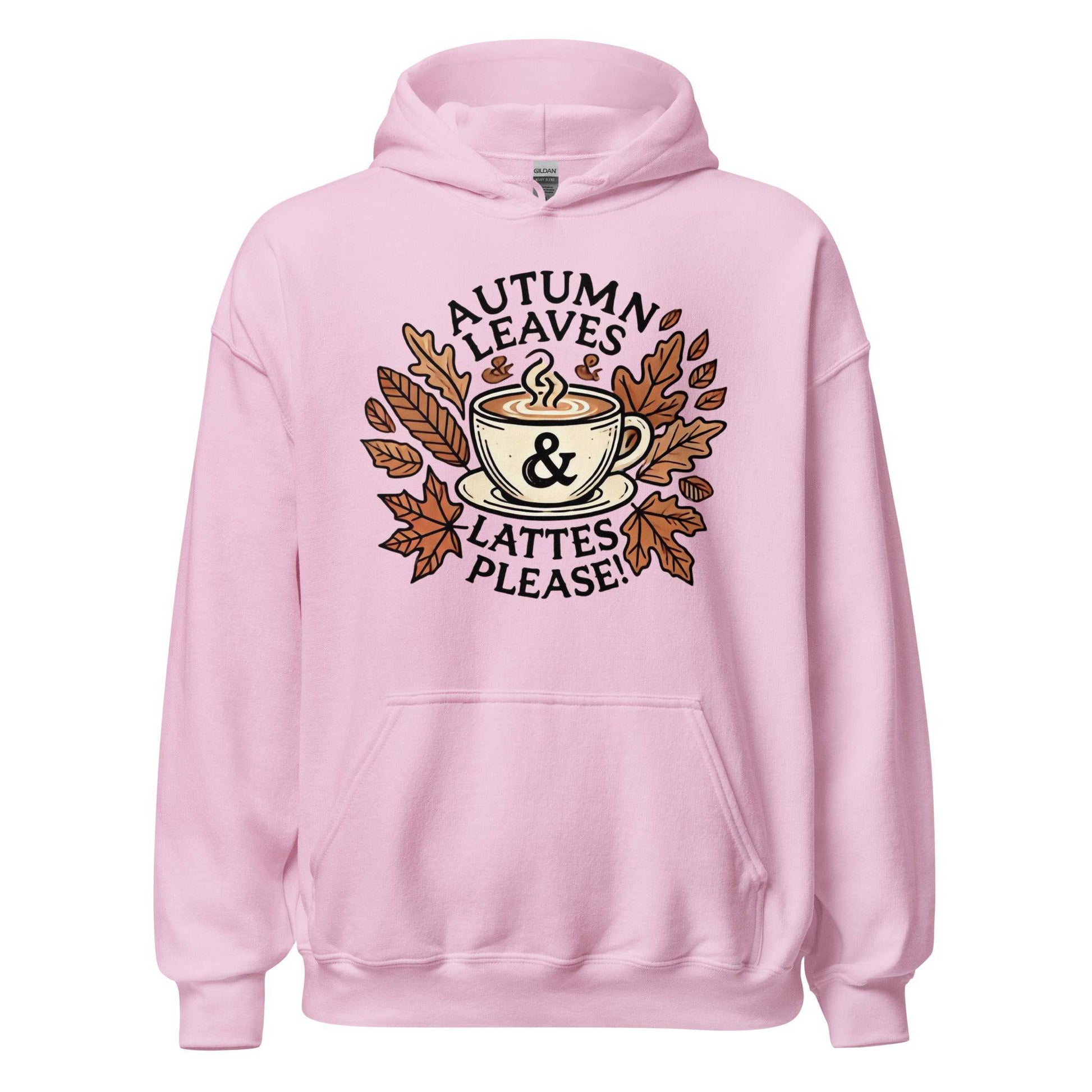 Unisex Fall Printed Hoodie – "Autumn Leaves, Lattes Please!" – Cozy Fall Hoodie for Autumn Lovers - Occasion Nation Studio