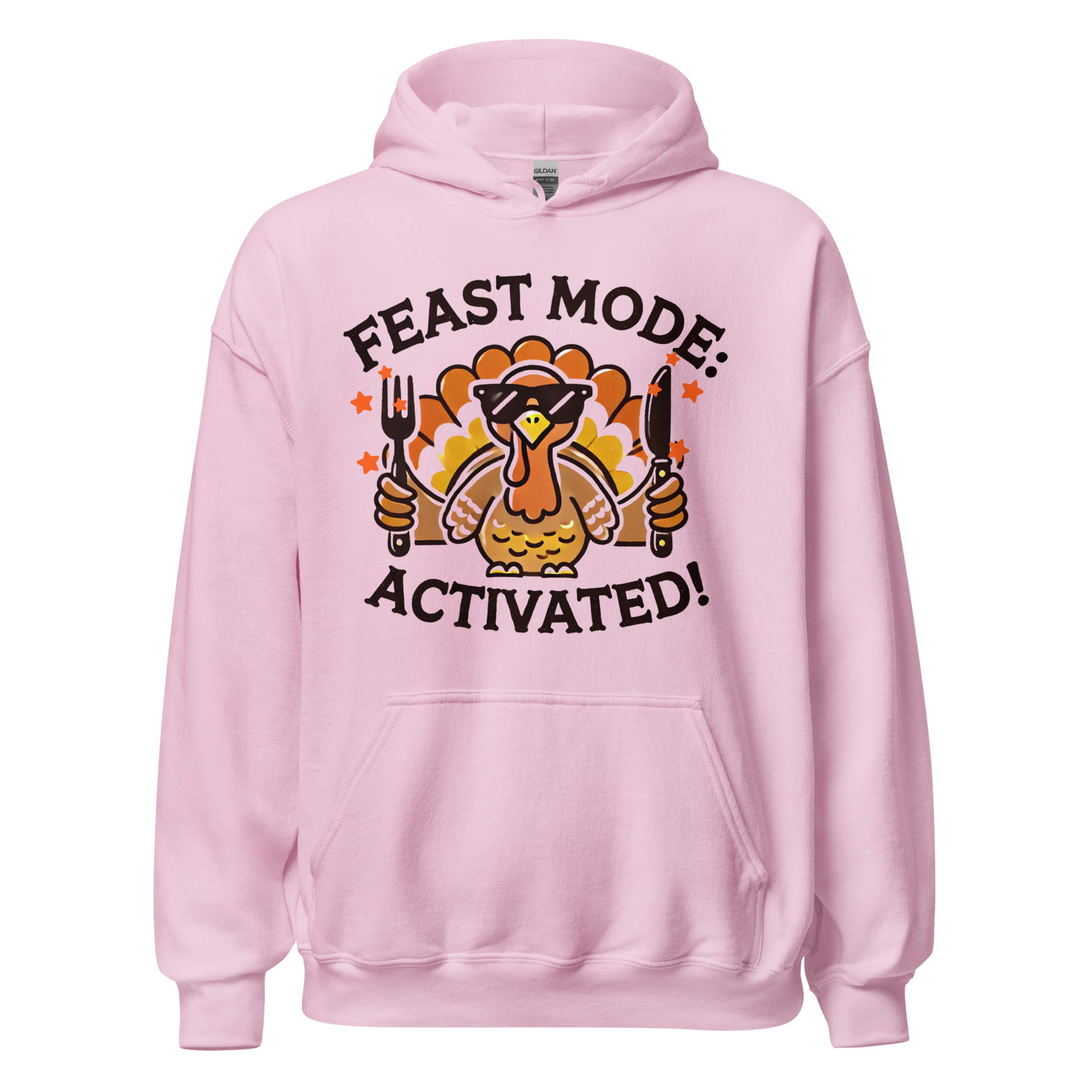 Light Pink - Thanksgiving Hoodie - Feast Mode: Activated!